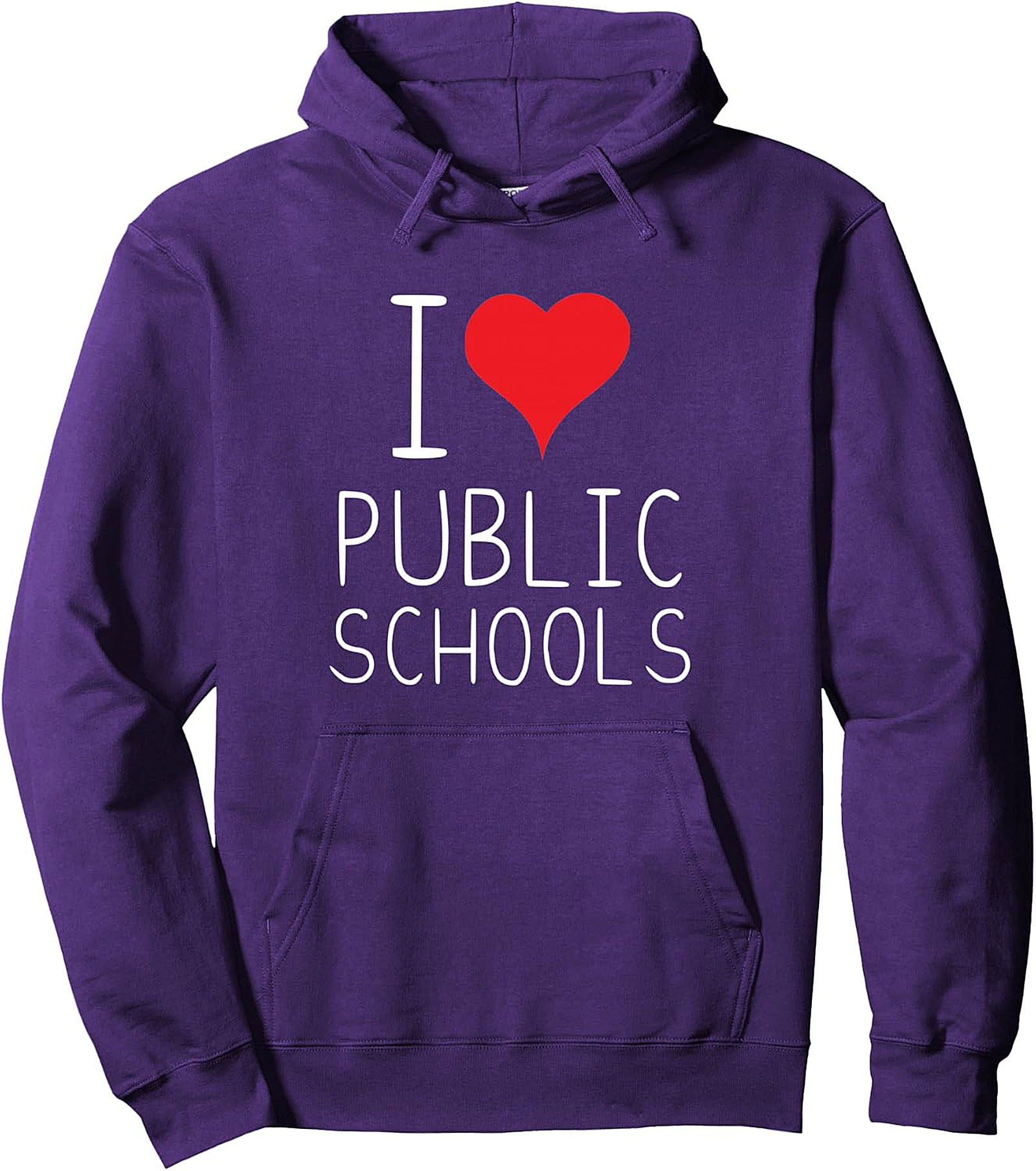 I Love Public Schools Pullover Hoodie | Support Education