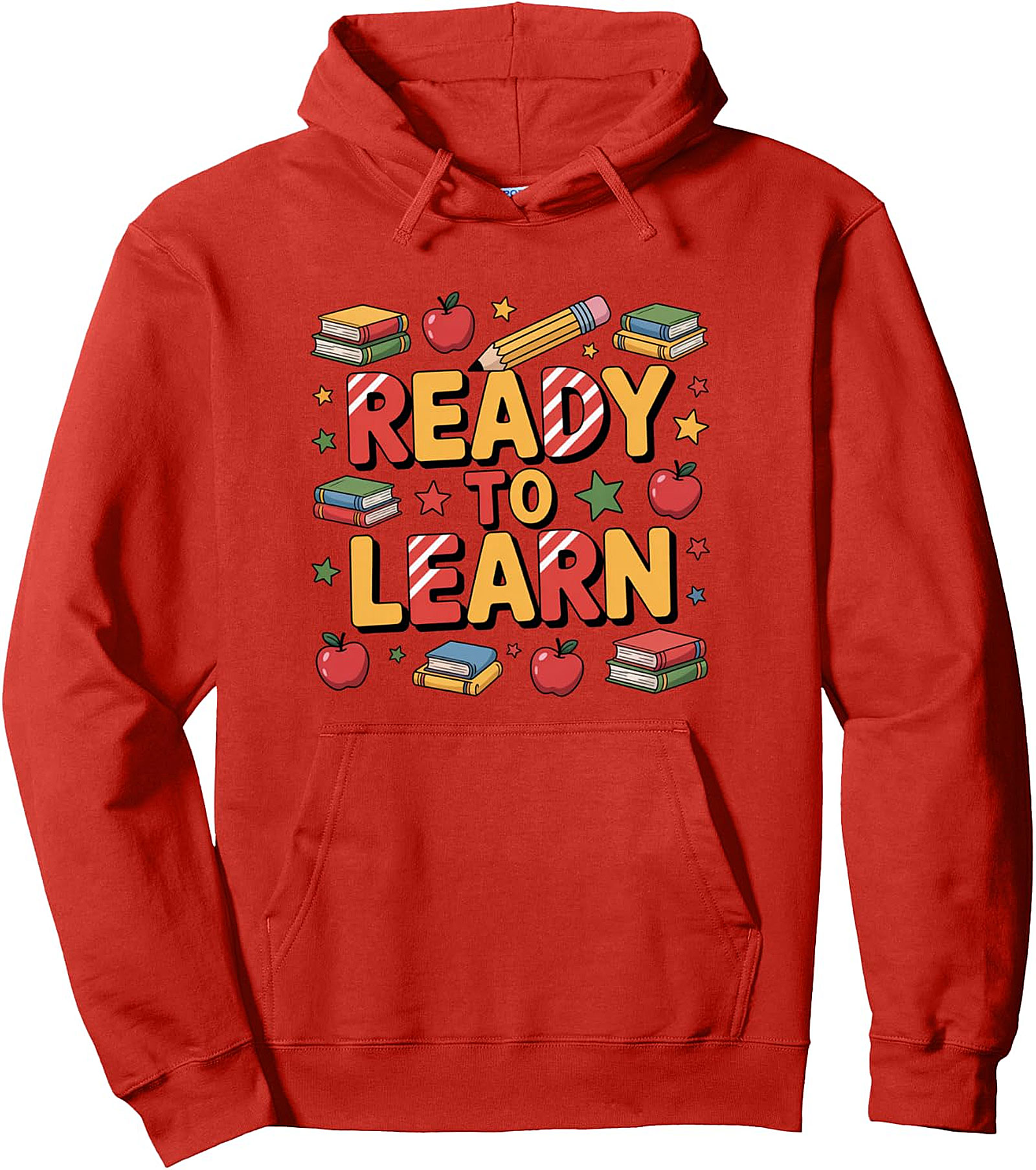 Ready to Learn Back to School Pullover Hoodie | Cozy Students Graphic