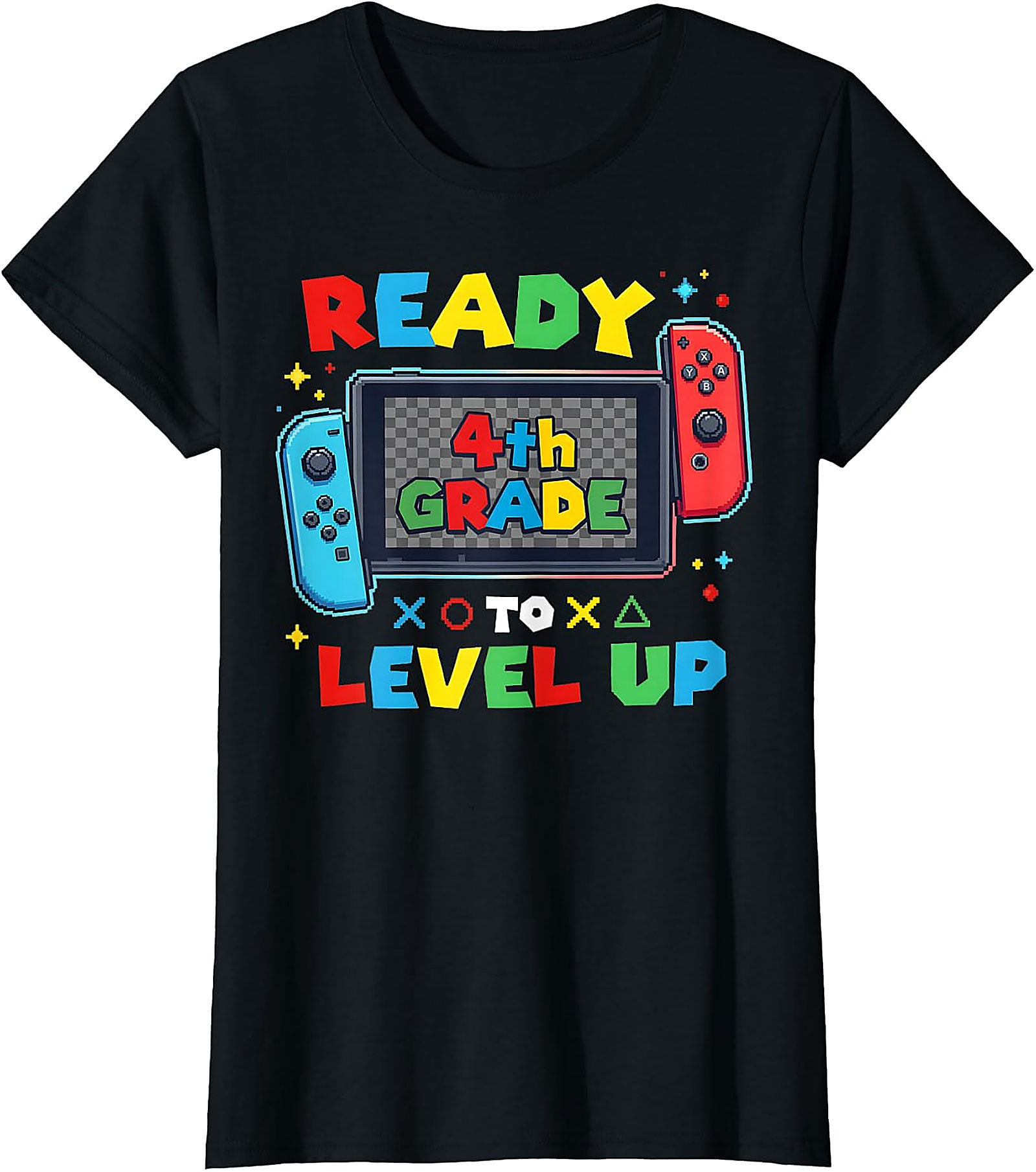 4th Grade Level Up Gamer T-Shirt | Back to School Tee