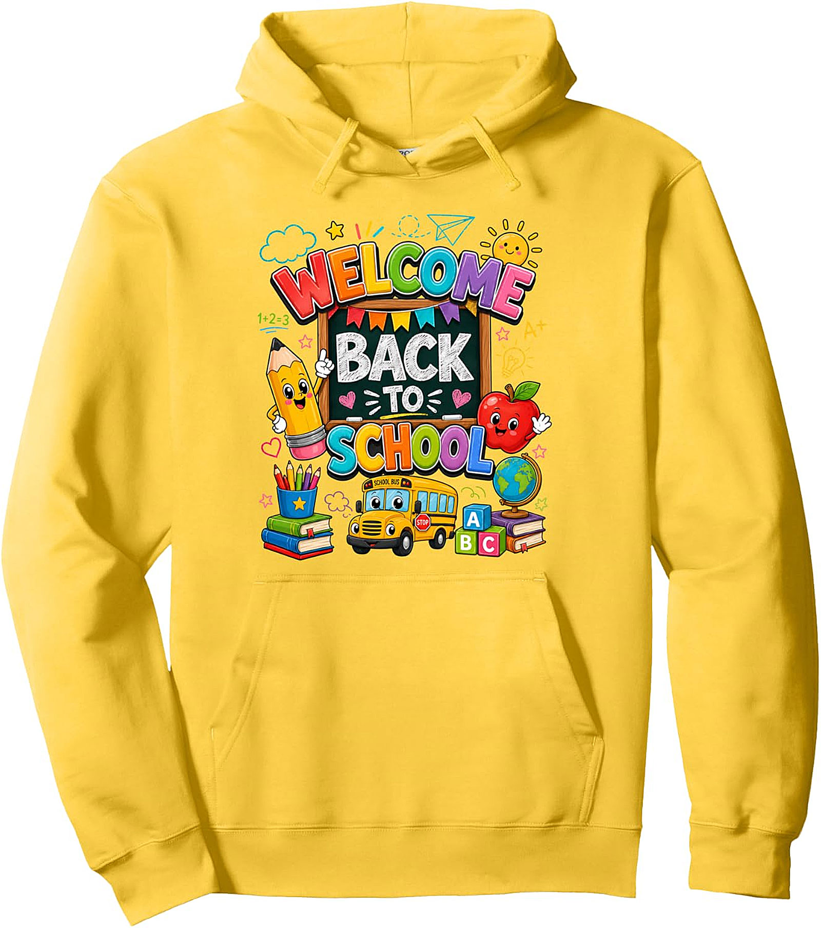 Welcome Back To School Pullover Hoodie - Cute Teacher Gift