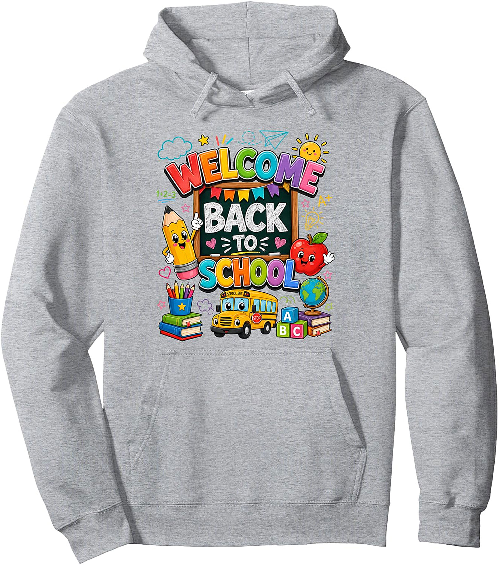 Welcome Back To School Pullover Hoodie - Cute Teacher Gift