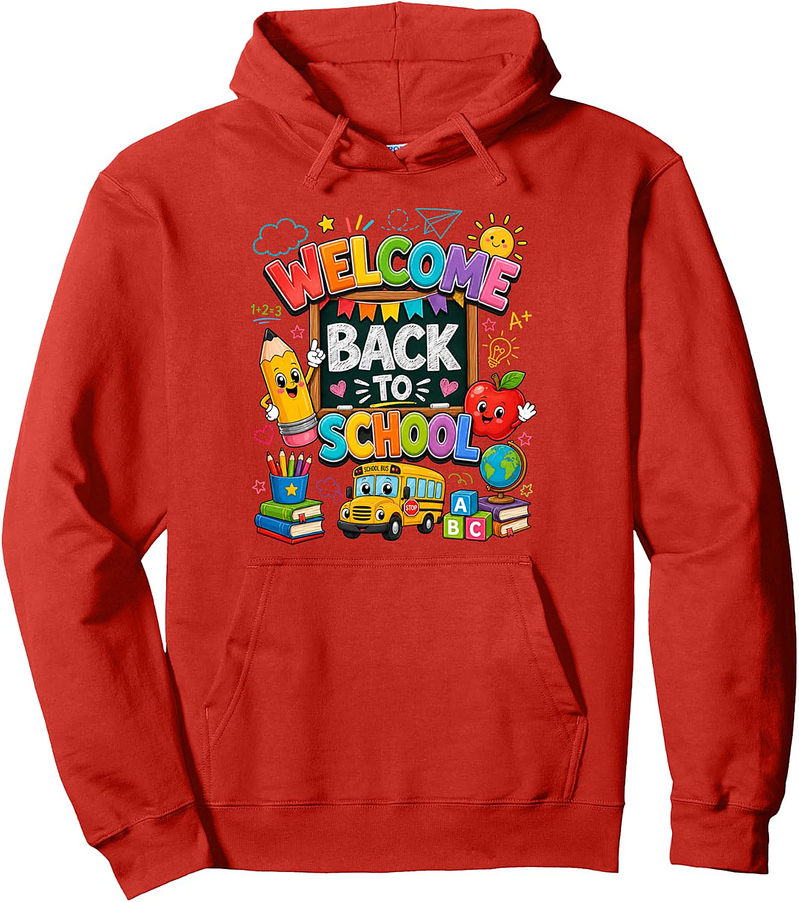 Welcome Back To School Pullover Hoodie - Cute Teacher Gift