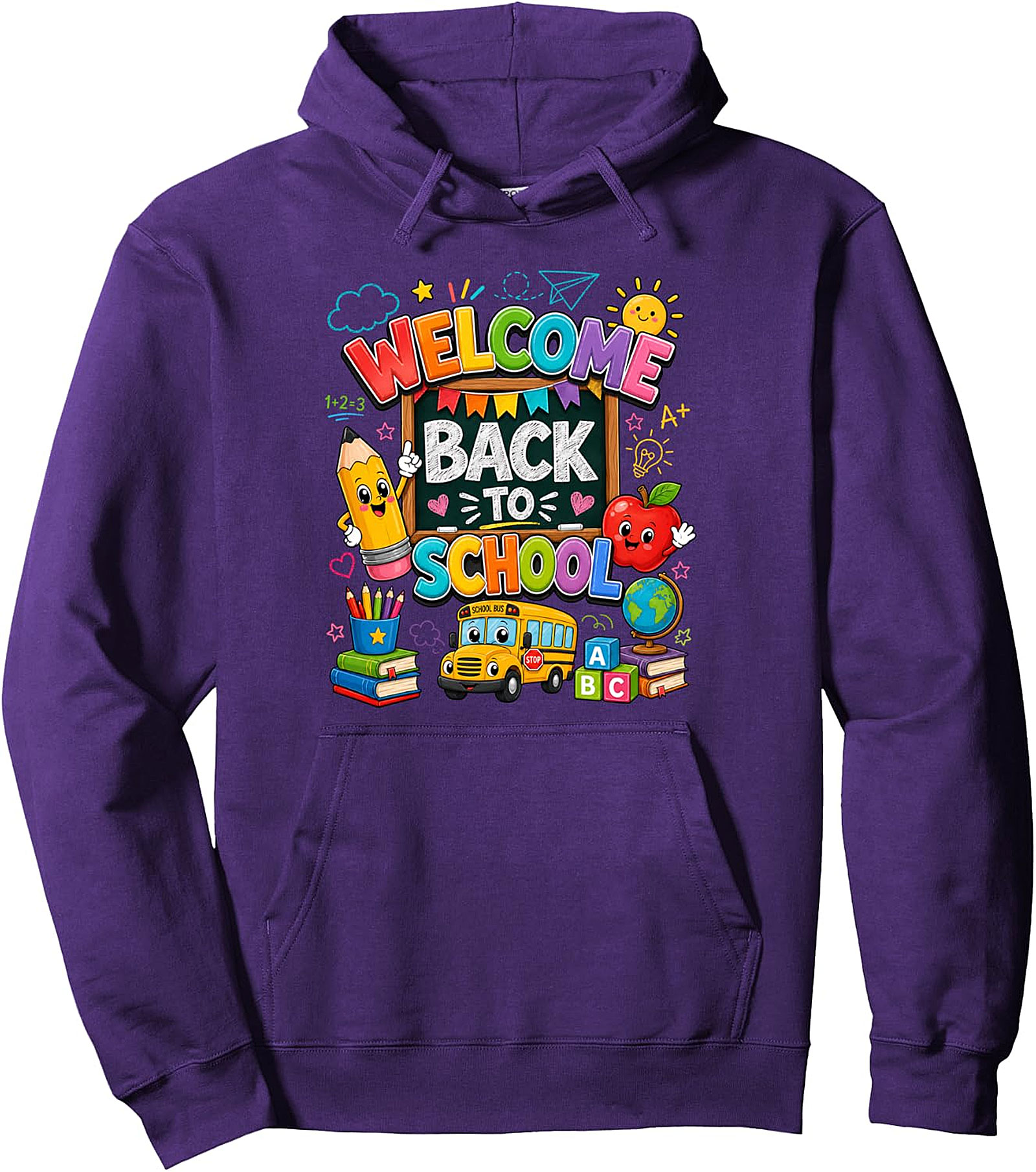 Welcome Back To School Pullover Hoodie - Cute Teacher Gift
