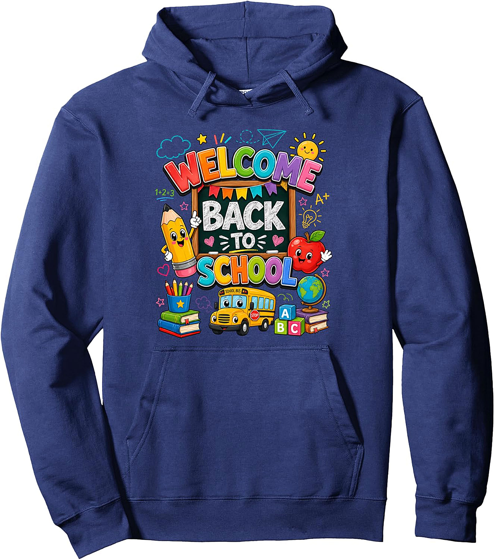 Welcome Back To School Pullover Hoodie - Cute Teacher Gift