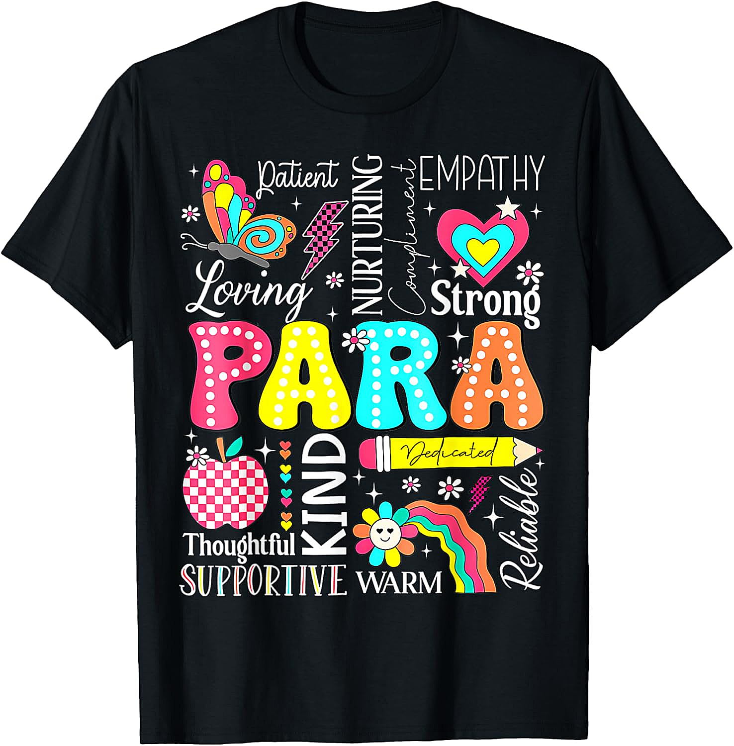  Para Paraprofessional First Day Back to School T-Shirt