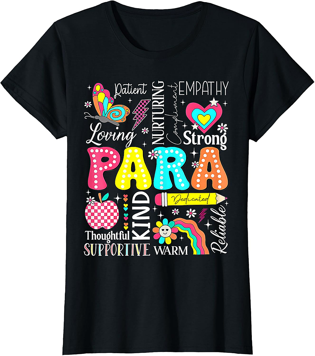  Para Paraprofessional First Day Back to School T-Shirt