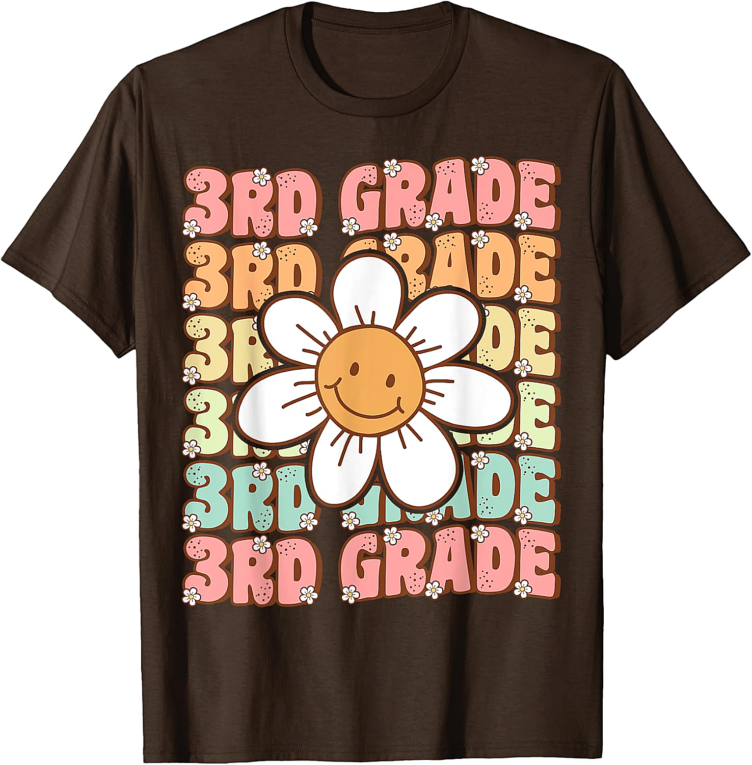 Groovy 3rd Grade Back to School T-Shirt First Day Tee