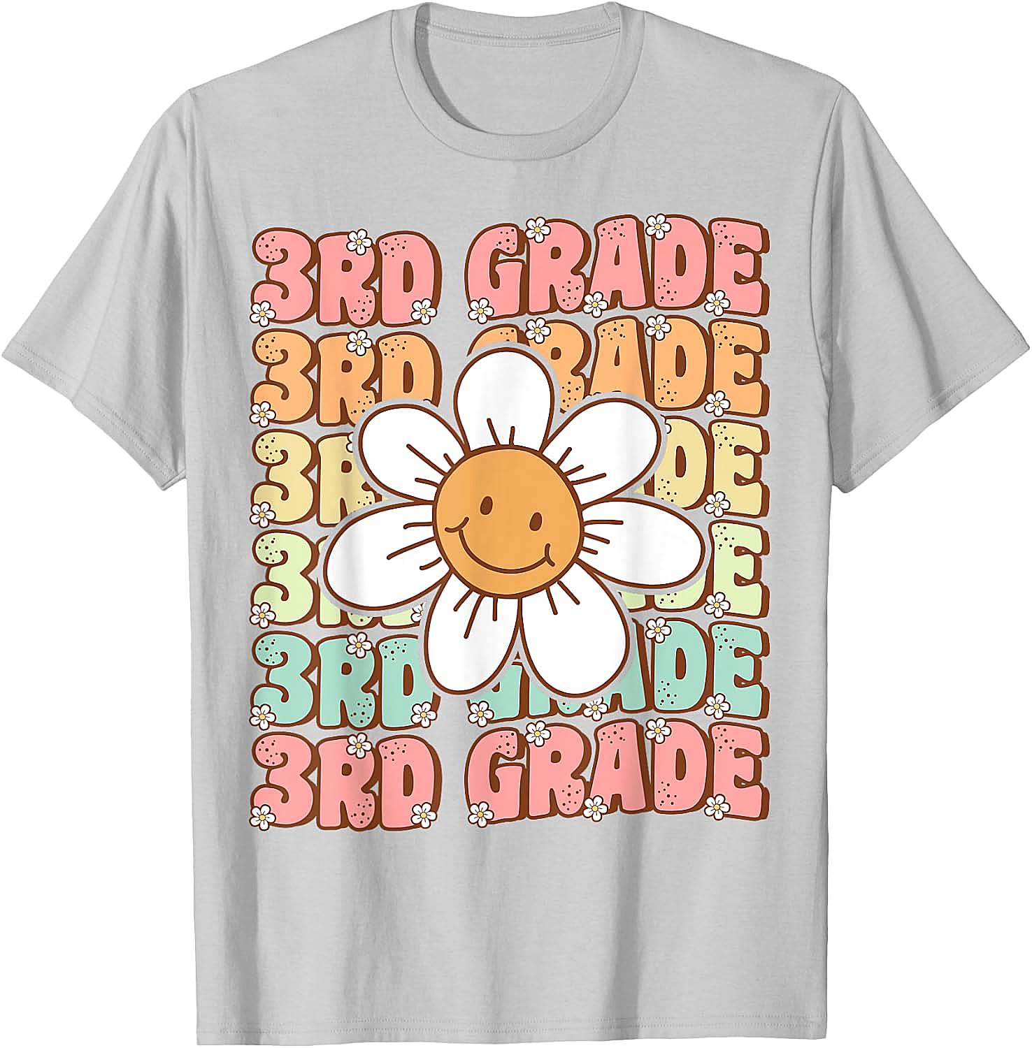 Groovy 3rd Grade Back to School T-Shirt First Day Tee