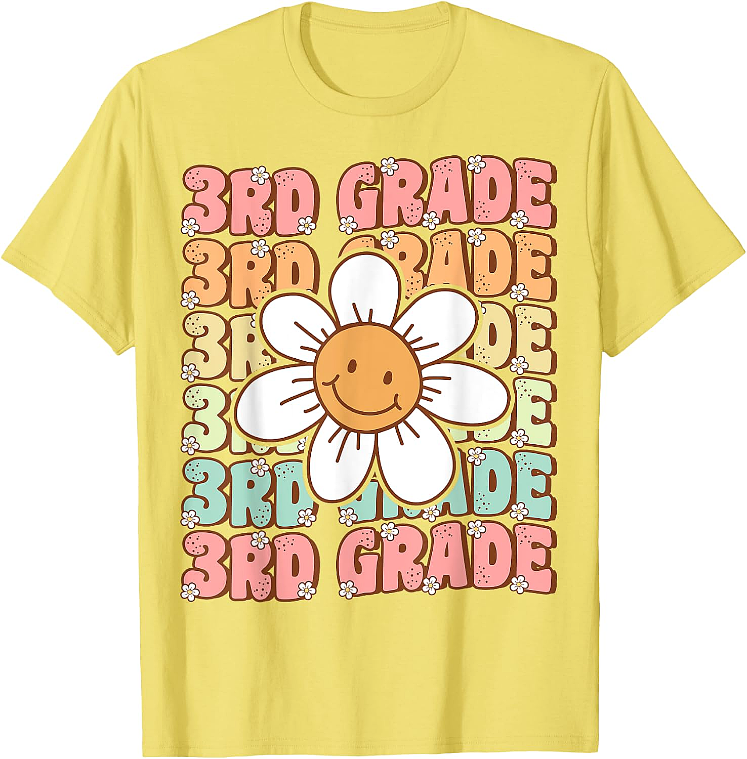 Groovy 3rd Grade Back to School T-Shirt First Day Tee