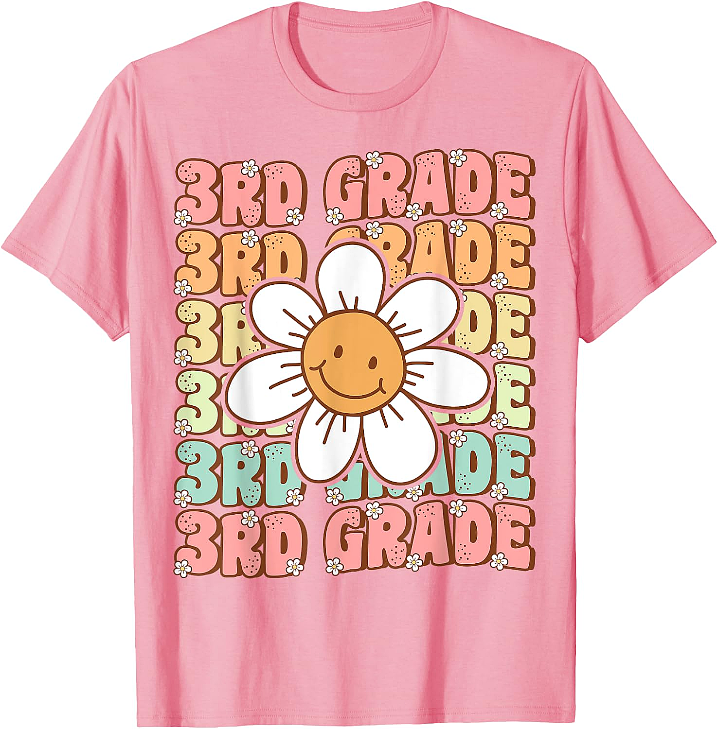 Groovy 3rd Grade Back to School T-Shirt First Day Tee