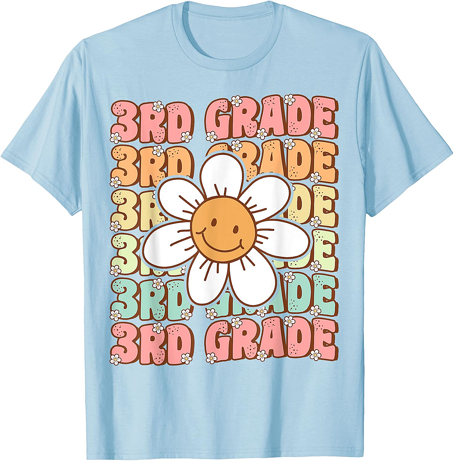 Groovy 3rd Grade Back to School T-Shirt First Day Tee