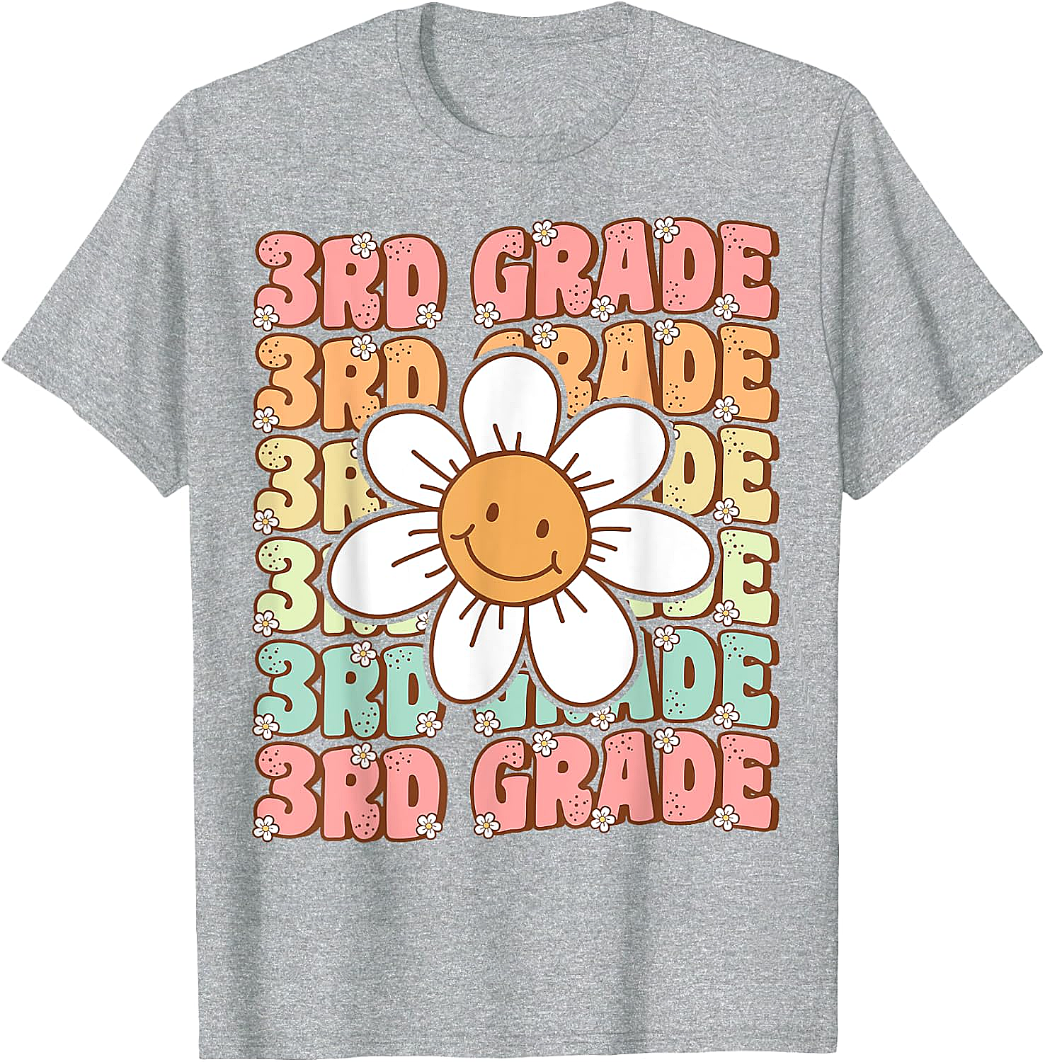 Groovy 3rd Grade Back to School T-Shirt First Day Tee