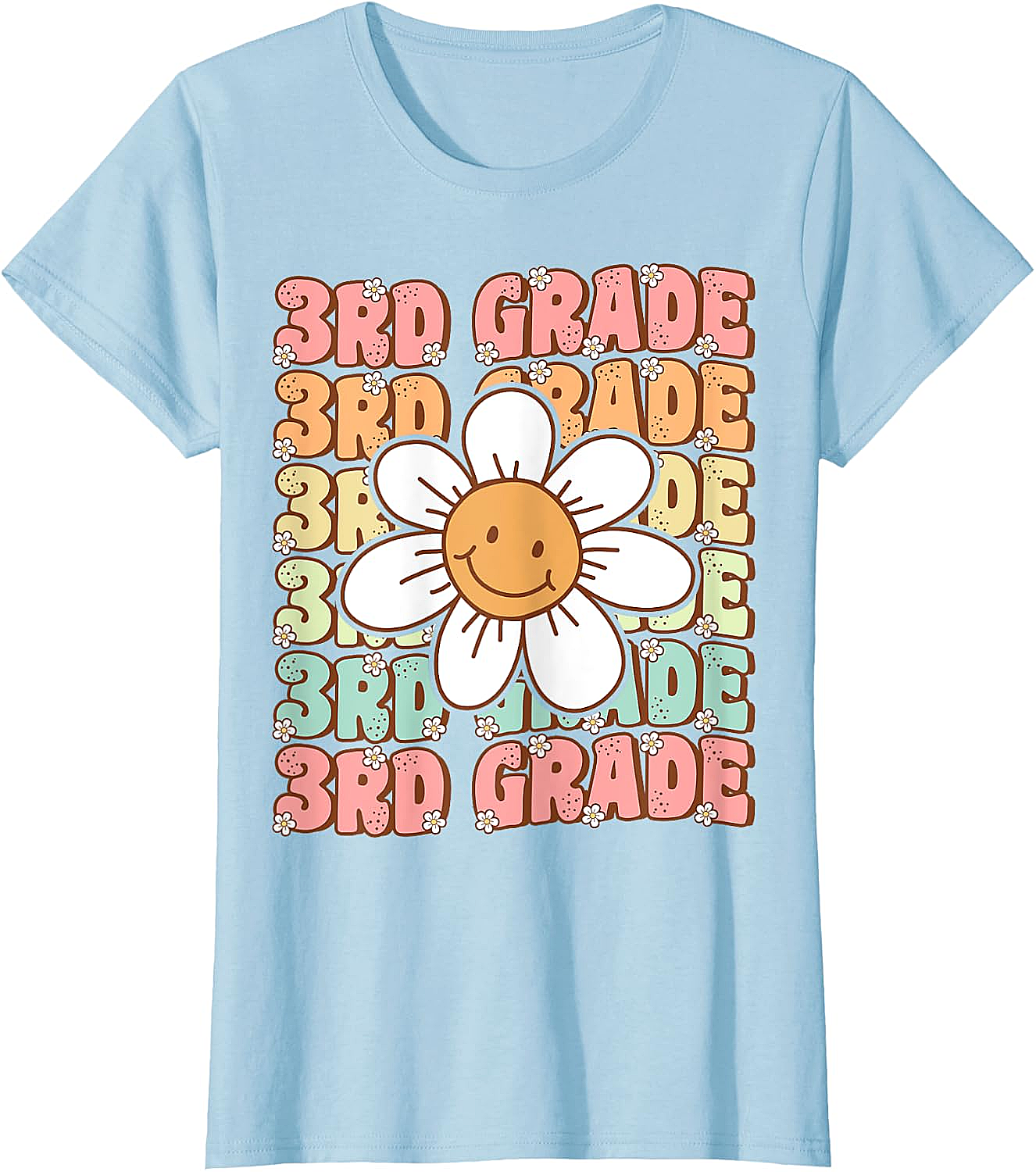 Groovy 3rd Grade Back to School T-Shirt First Day Tee