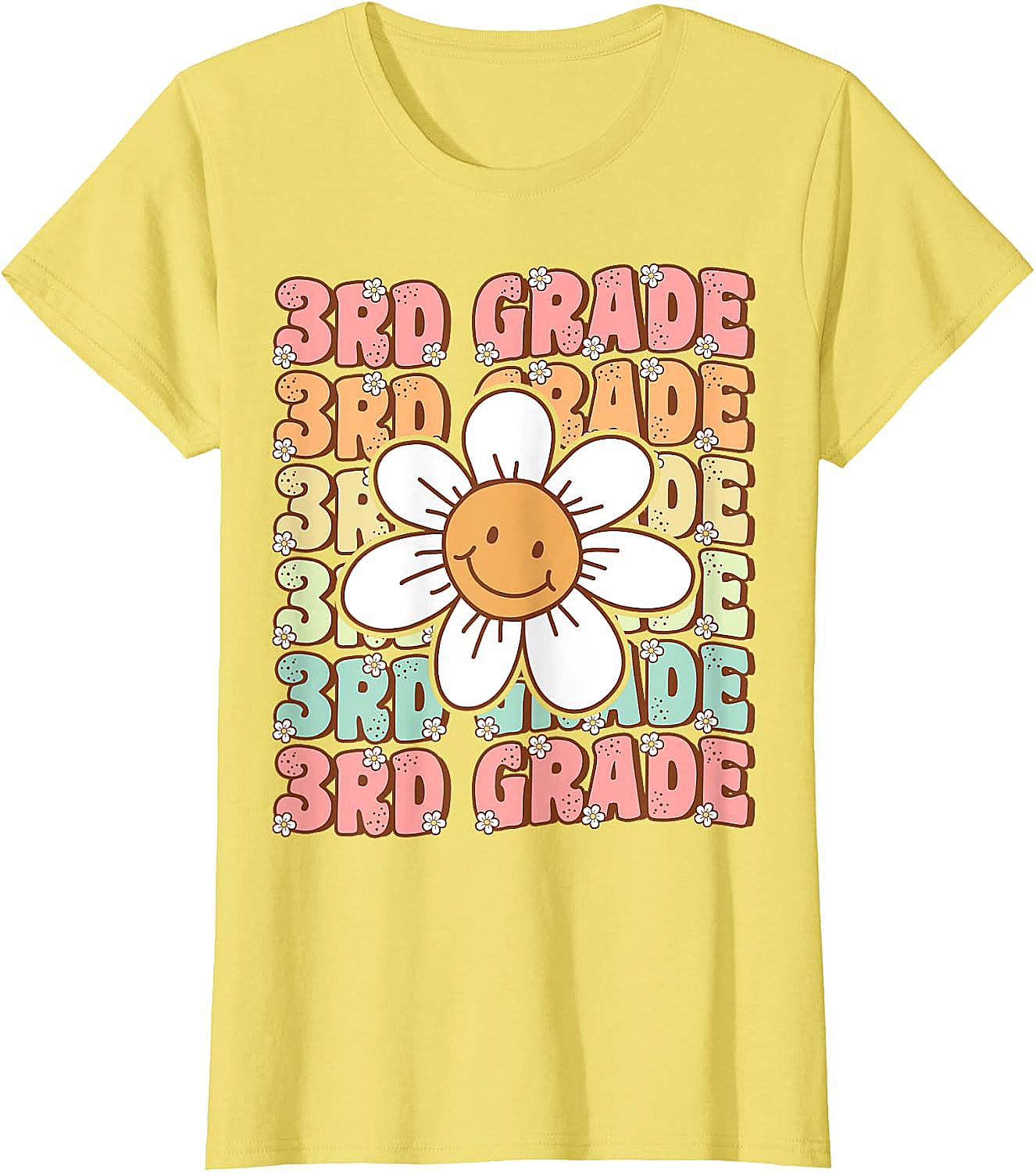 Groovy 3rd Grade Back to School T-Shirt First Day Tee