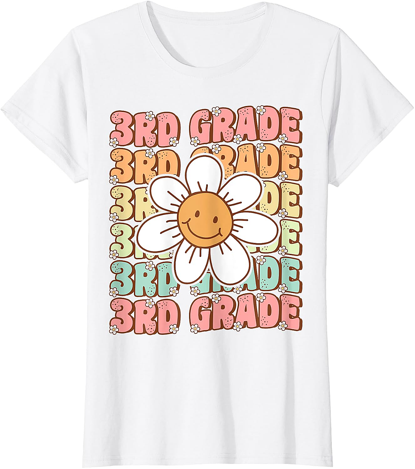 Groovy 3rd Grade Back to School T-Shirt First Day Tee