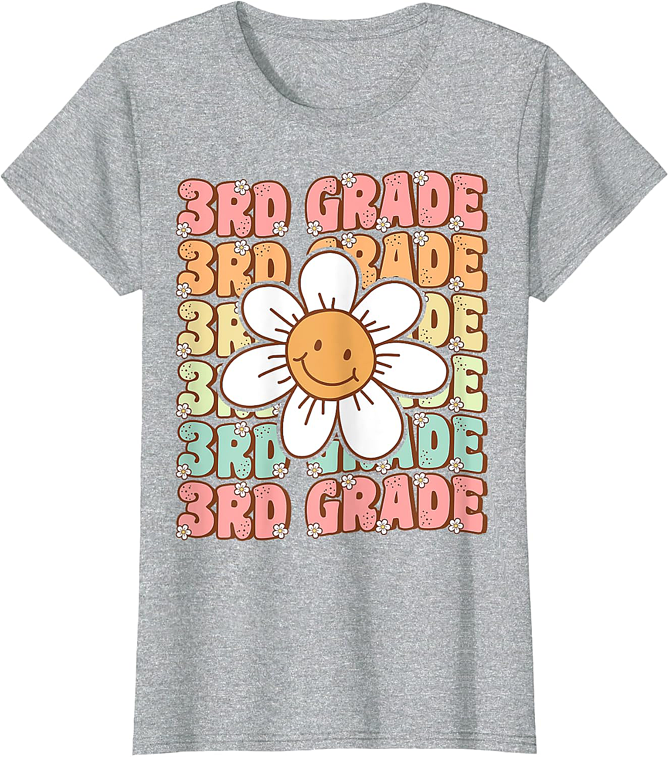 Groovy 3rd Grade Back to School T-Shirt First Day Tee