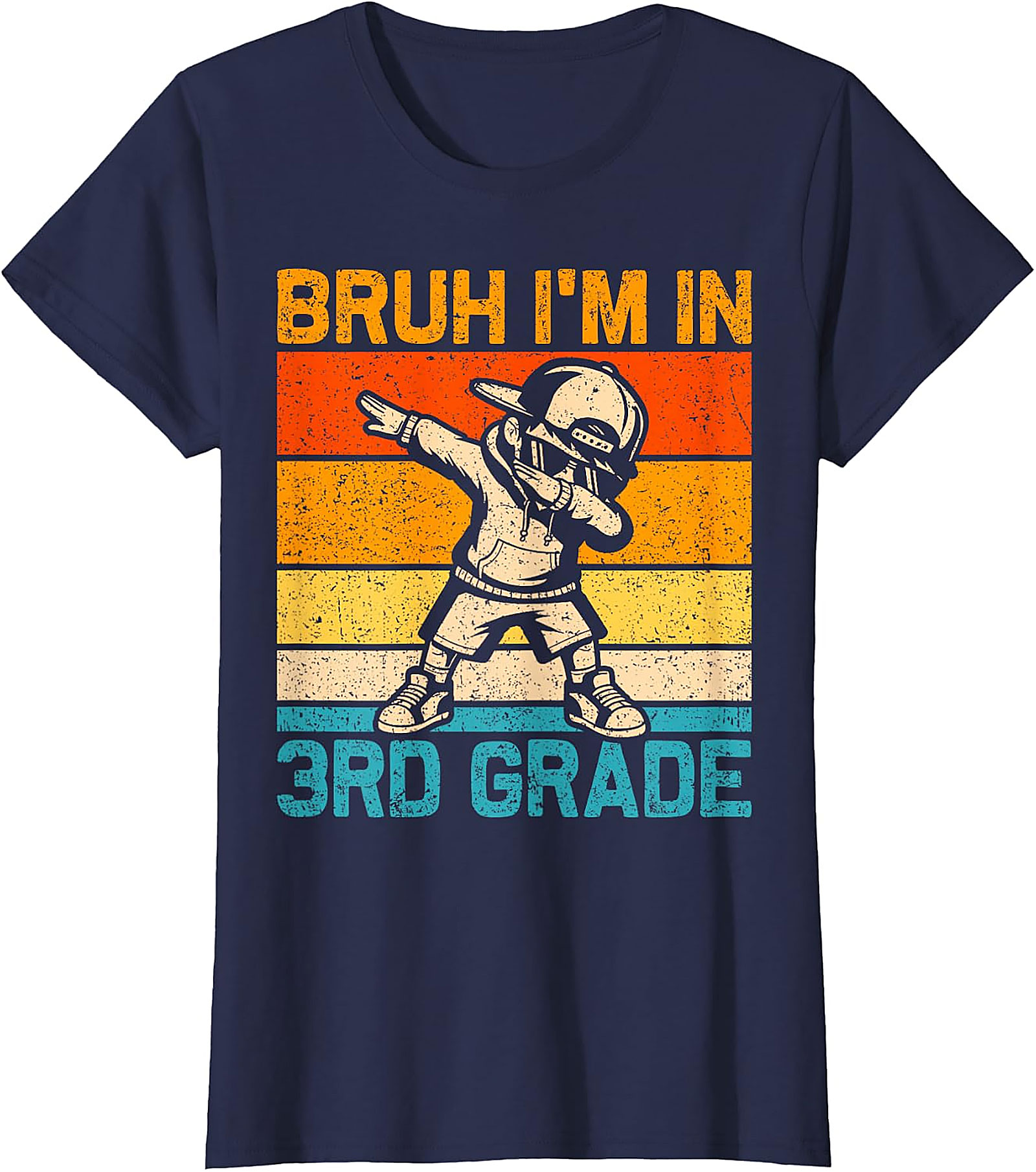 Bruh I'm In 3rd Grade T-Shirt | Dabbing Boy Back to School Tee