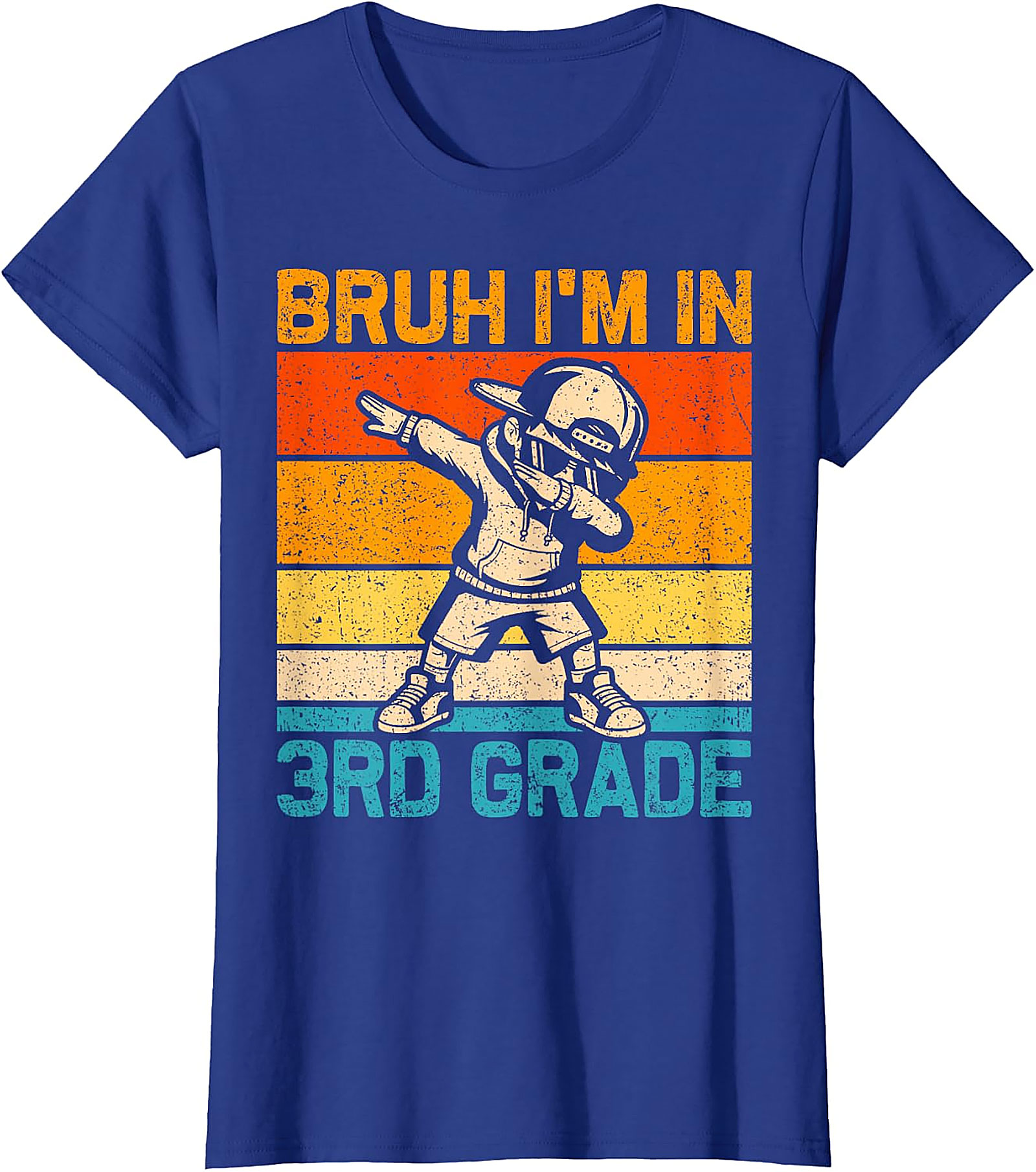 Bruh I'm In 3rd Grade T-Shirt | Dabbing Boy Back to School Tee