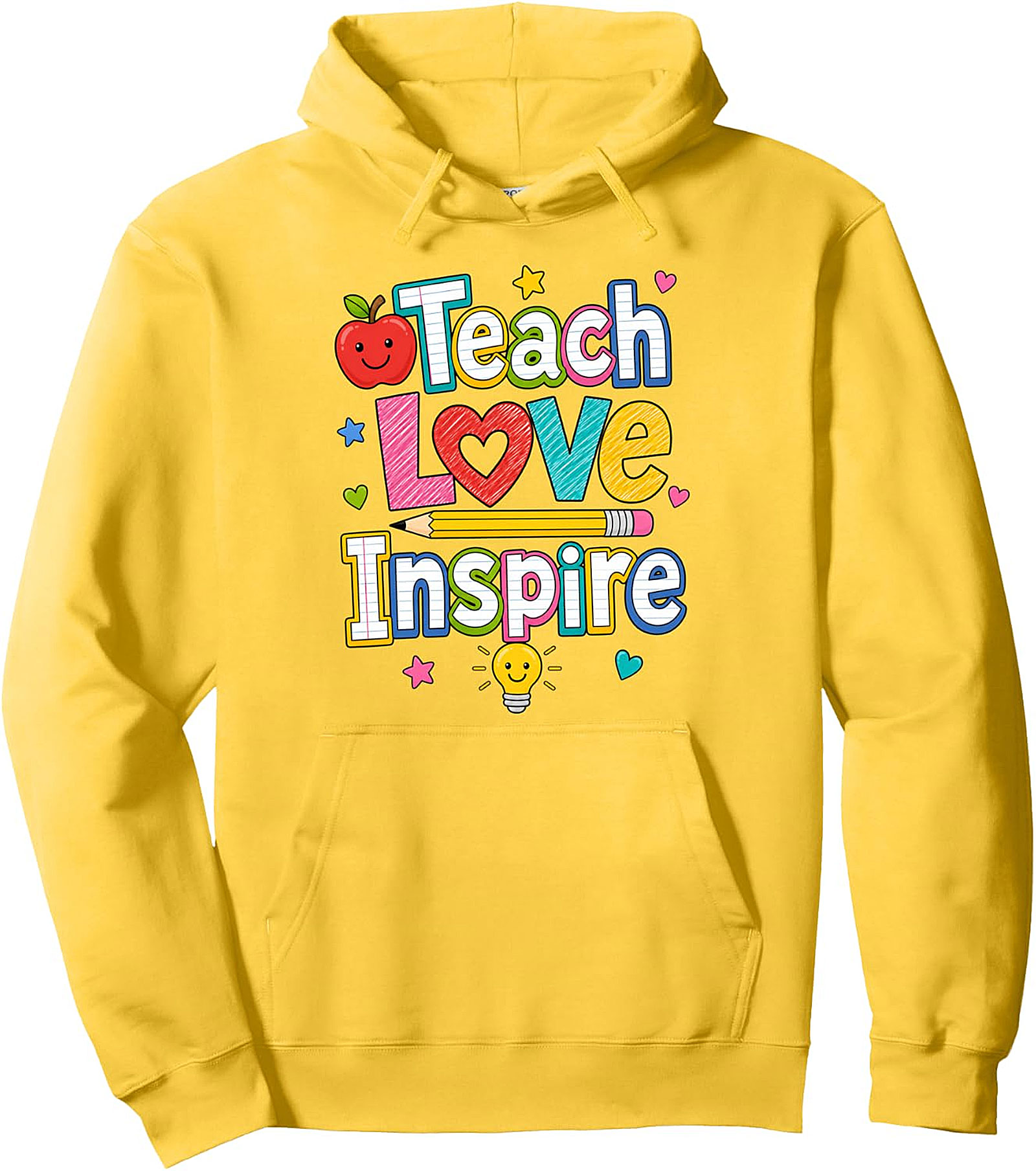 Teach Love Inspire Hoodie | Teacher Back To School Gift