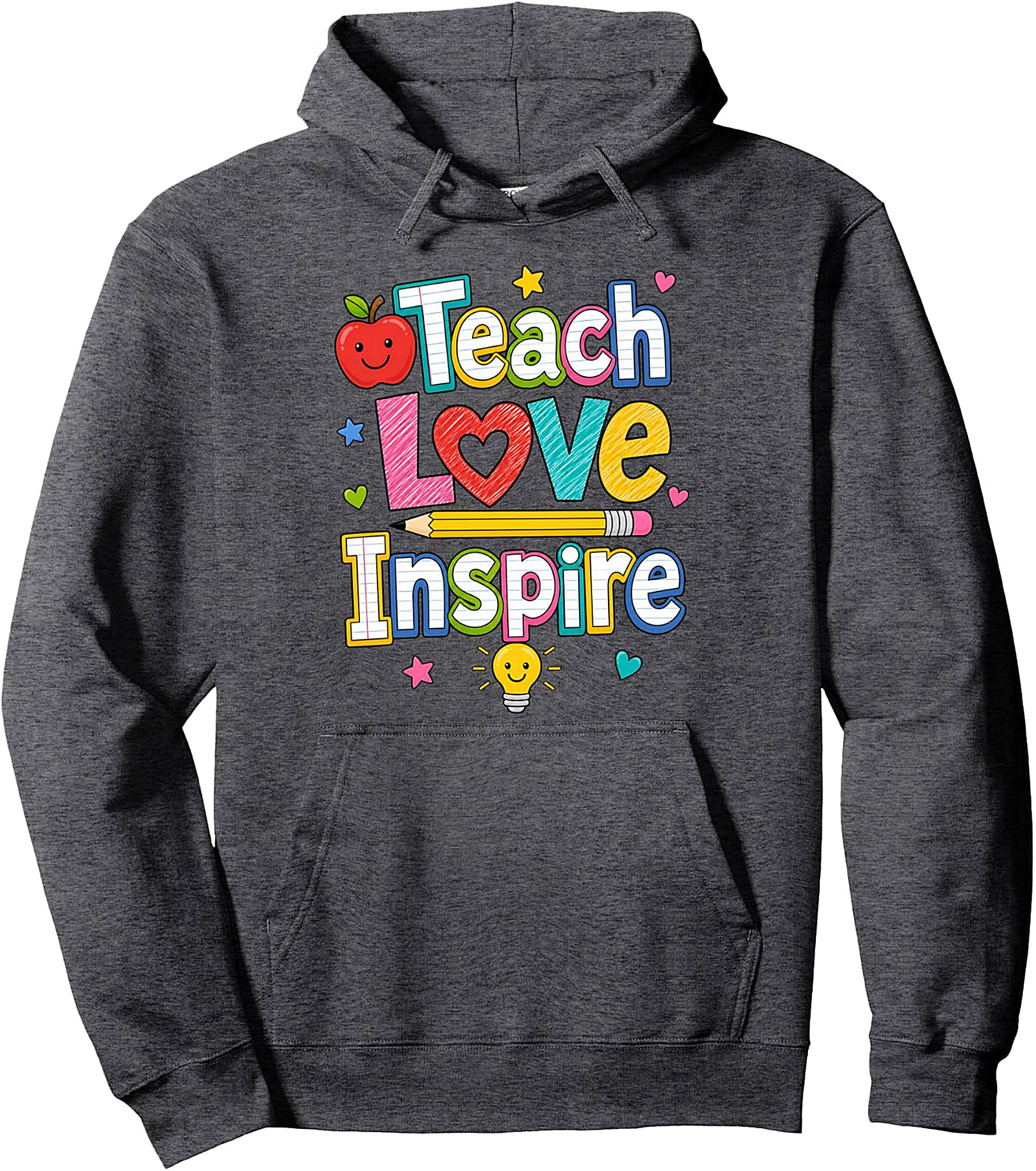 Teach Love Inspire Hoodie | Teacher Back To School Gift