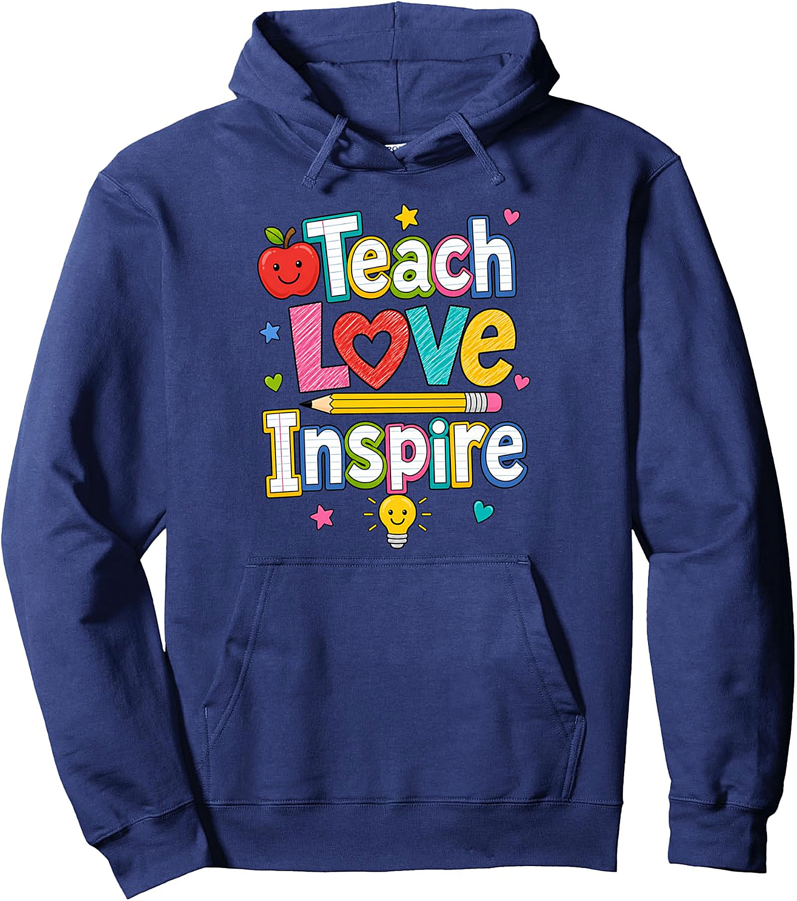 Teach Love Inspire Hoodie | Teacher Back To School Gift