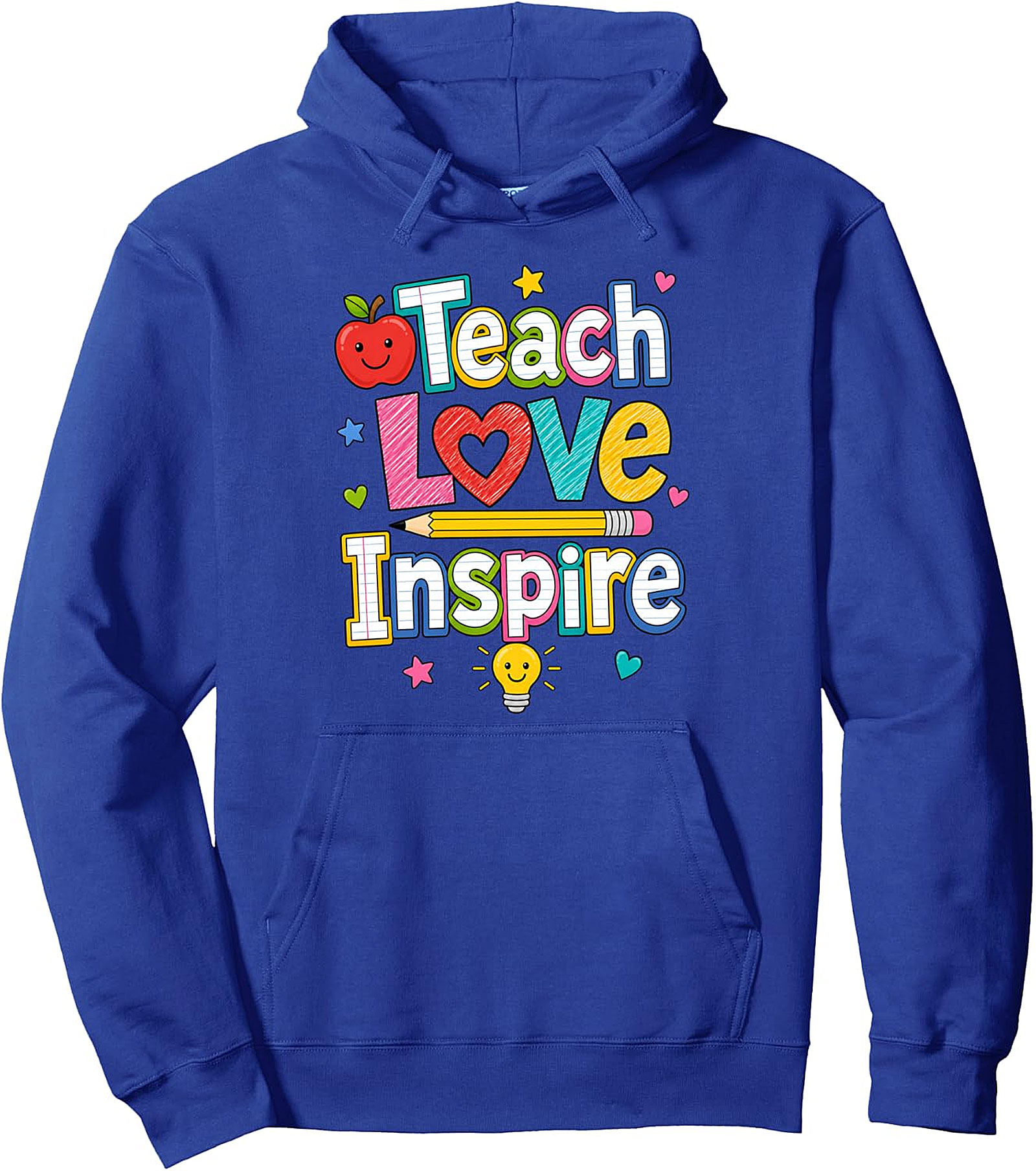 Teach Love Inspire Hoodie | Teacher Back To School Gift