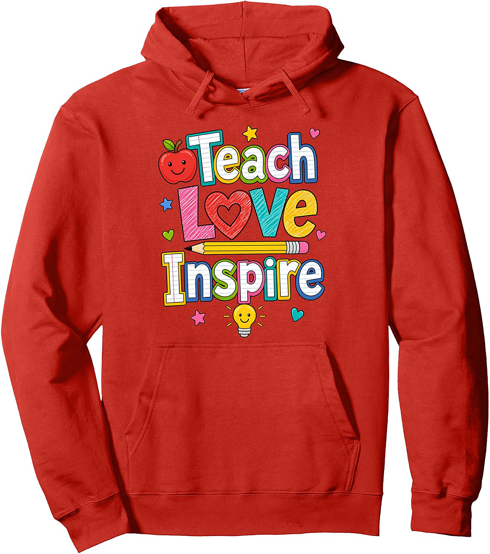 Teach Love Inspire Hoodie | Teacher Back To School Gift