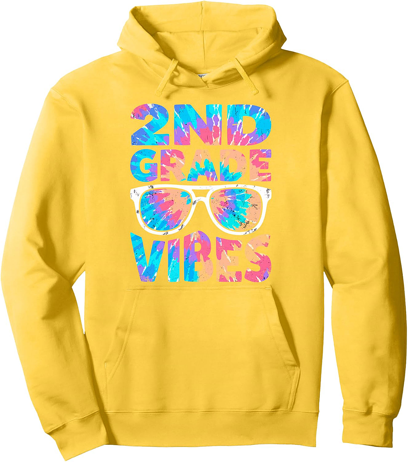 2ND Grade Vibes Tie Dye Kids Hoodie | Back to School