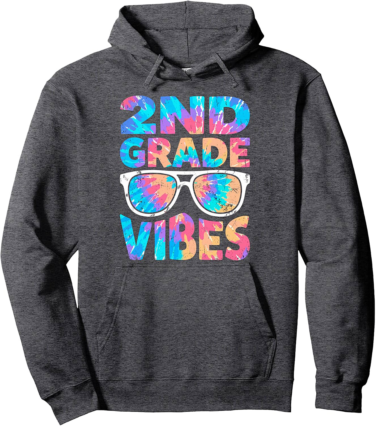 2ND Grade Vibes Tie Dye Kids Hoodie | Back to School