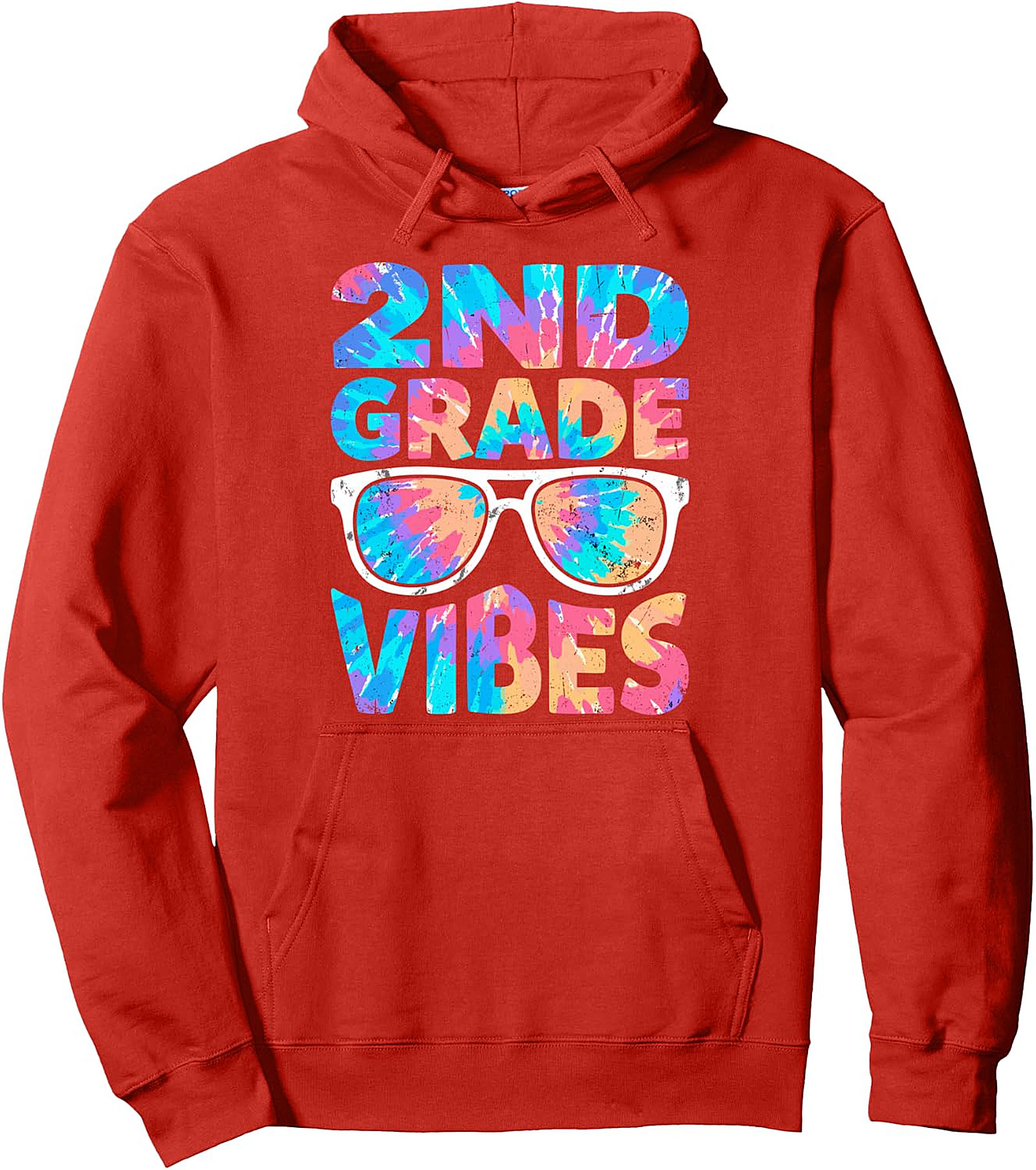 2ND Grade Vibes Tie Dye Kids Hoodie | Back to School