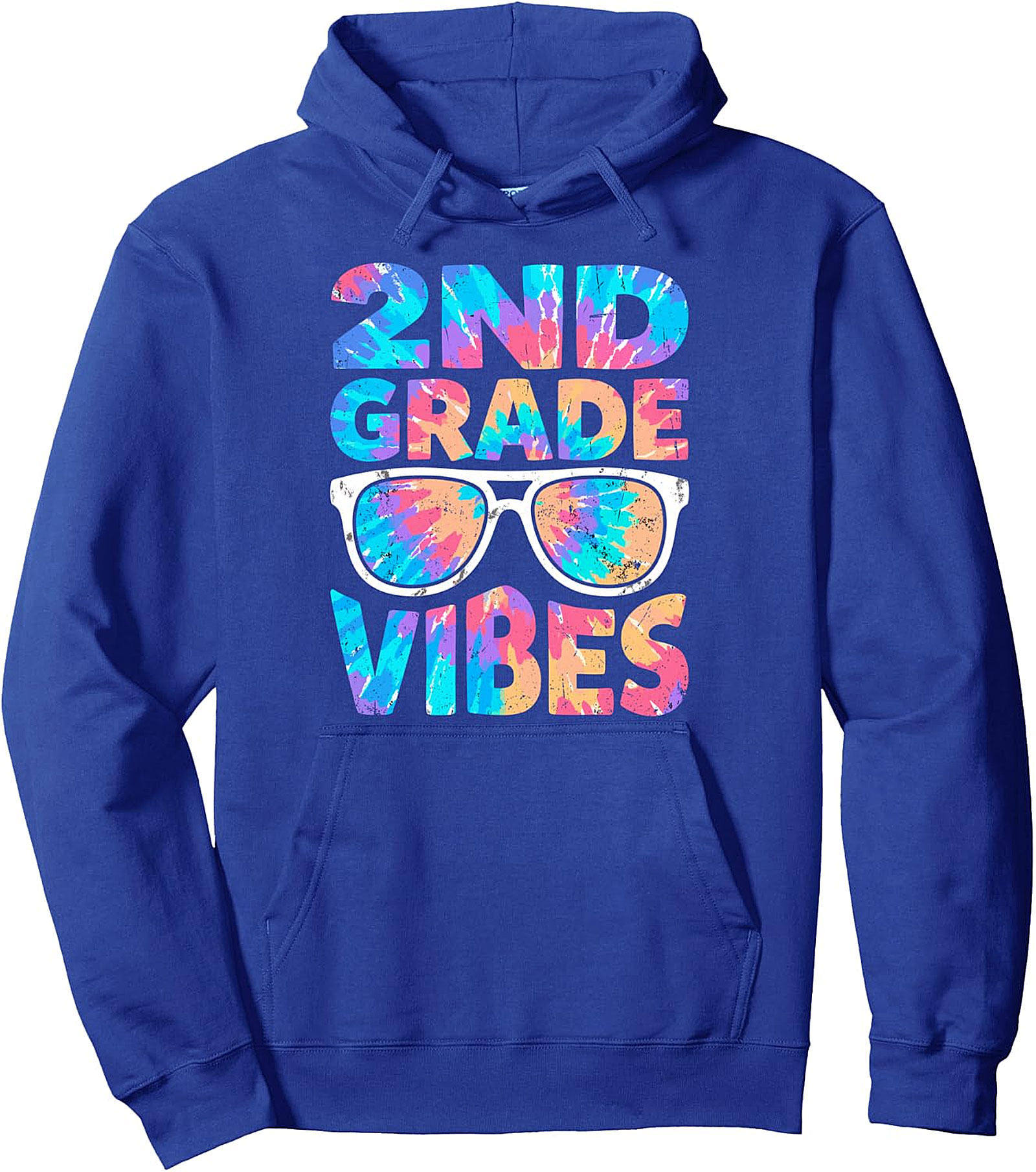 2ND Grade Vibes Tie Dye Kids Hoodie | Back to School