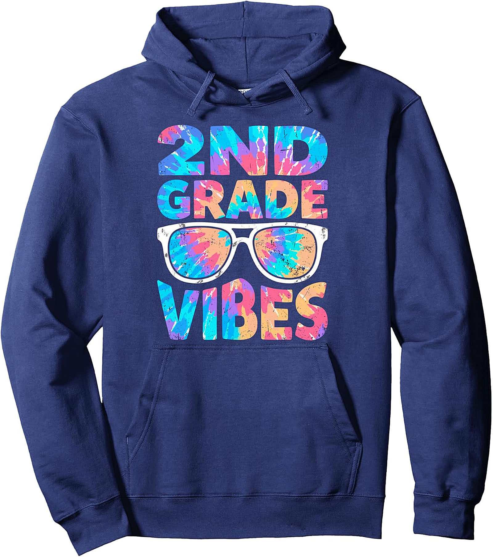 2ND Grade Vibes Tie Dye Kids Hoodie | Back to School