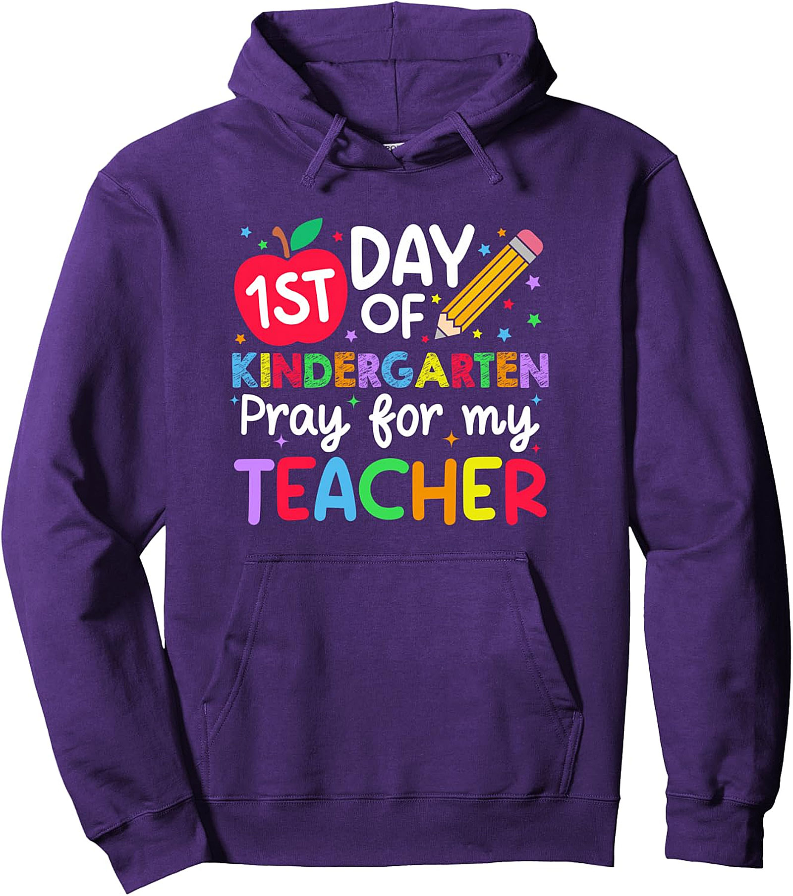  Kindergarten Pray for Teacher Hoodie | Back to School Pullover