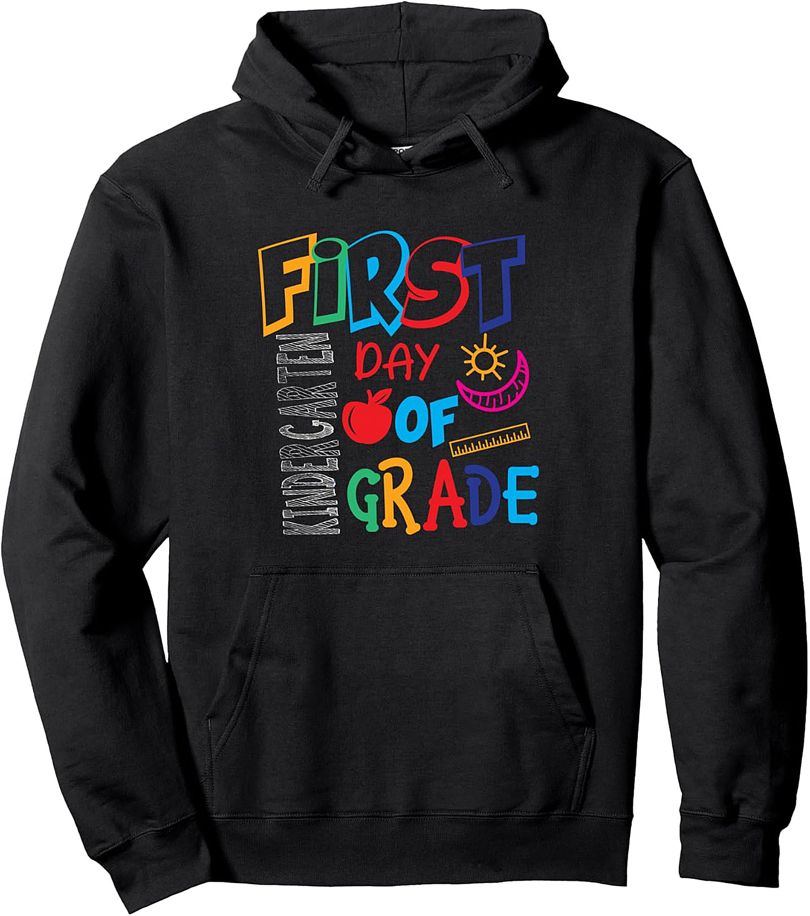 First Day Kindergarten Pullover Hoodie | Kids Back to School