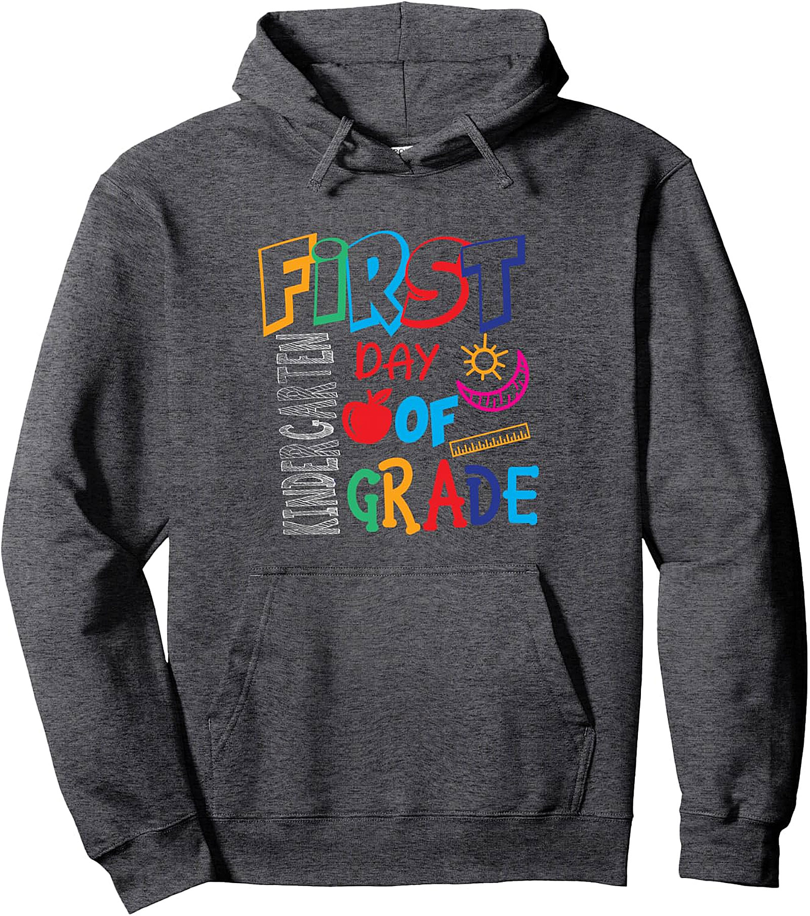 First Day Kindergarten Pullover Hoodie | Kids Back to School