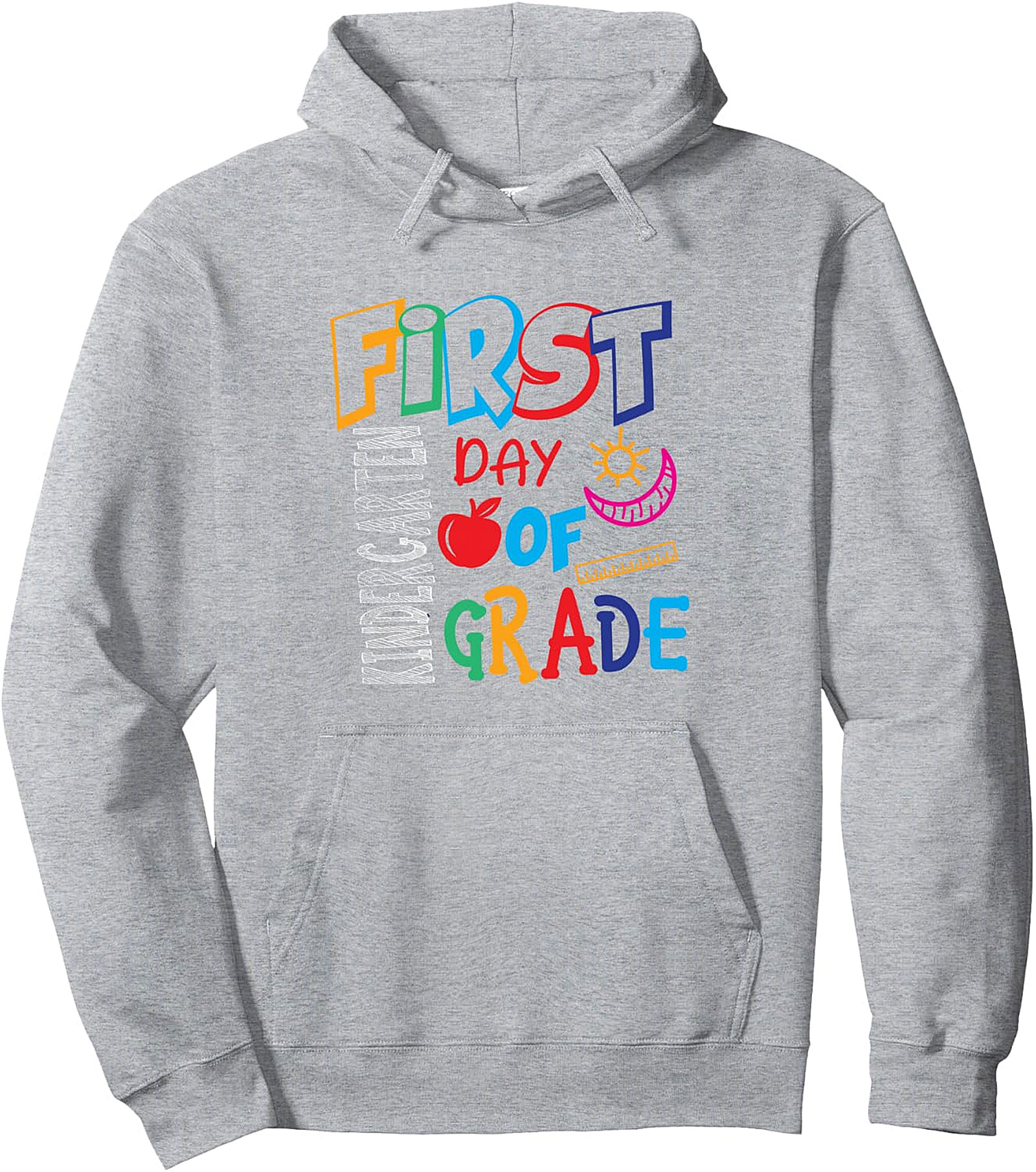 First Day Kindergarten Pullover Hoodie | Kids Back to School