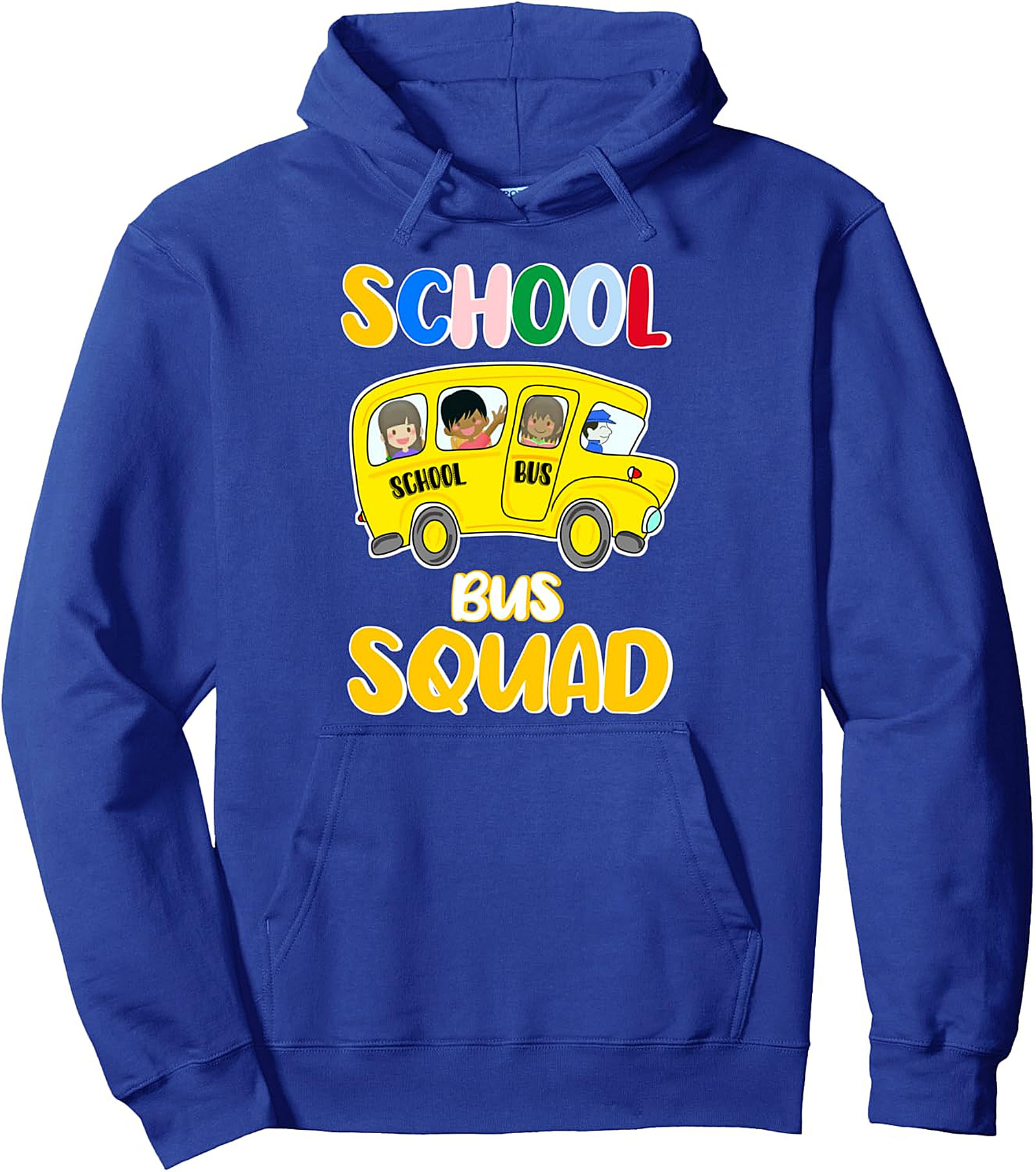 School Bus Squad Pullover Hoodie | Funny Back to School