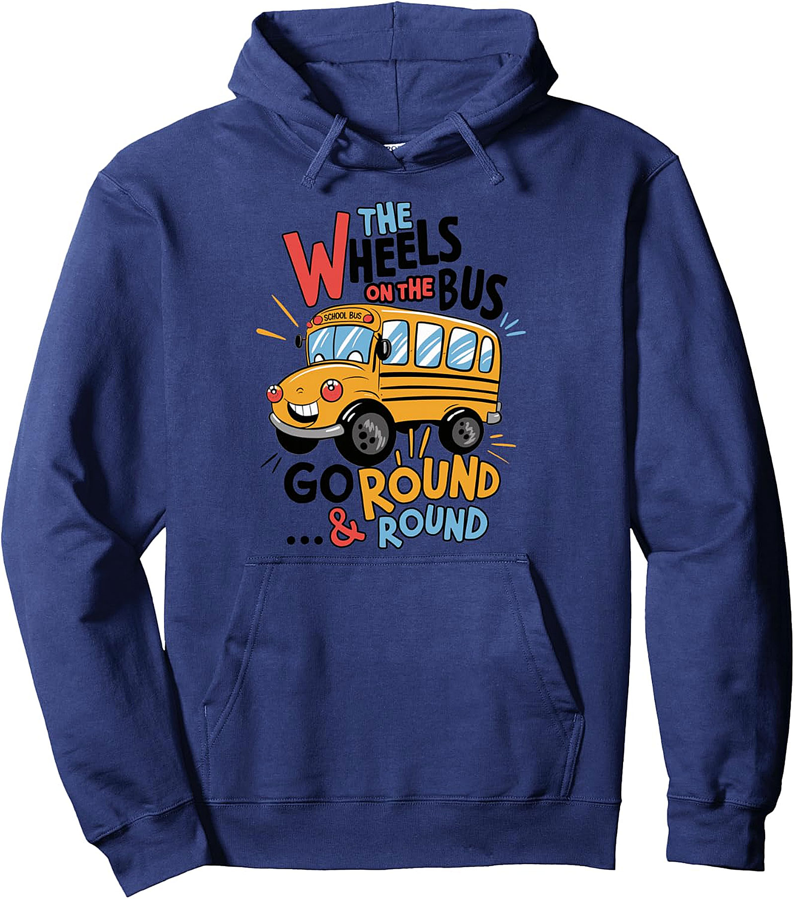 Funny School Bus Hoodie | Toddler Kids Pullover | Back to School