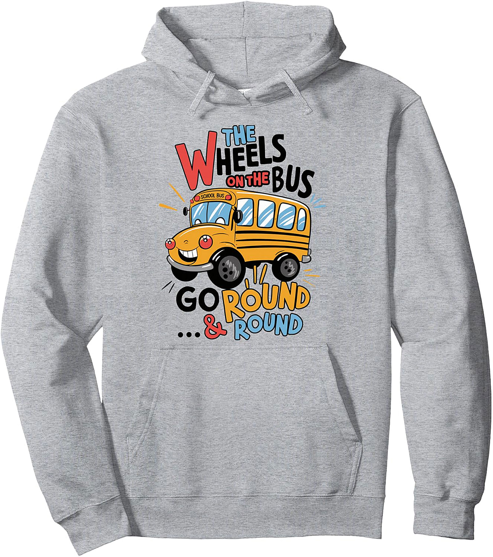 Funny School Bus Hoodie | Toddler Kids Pullover | Back to School