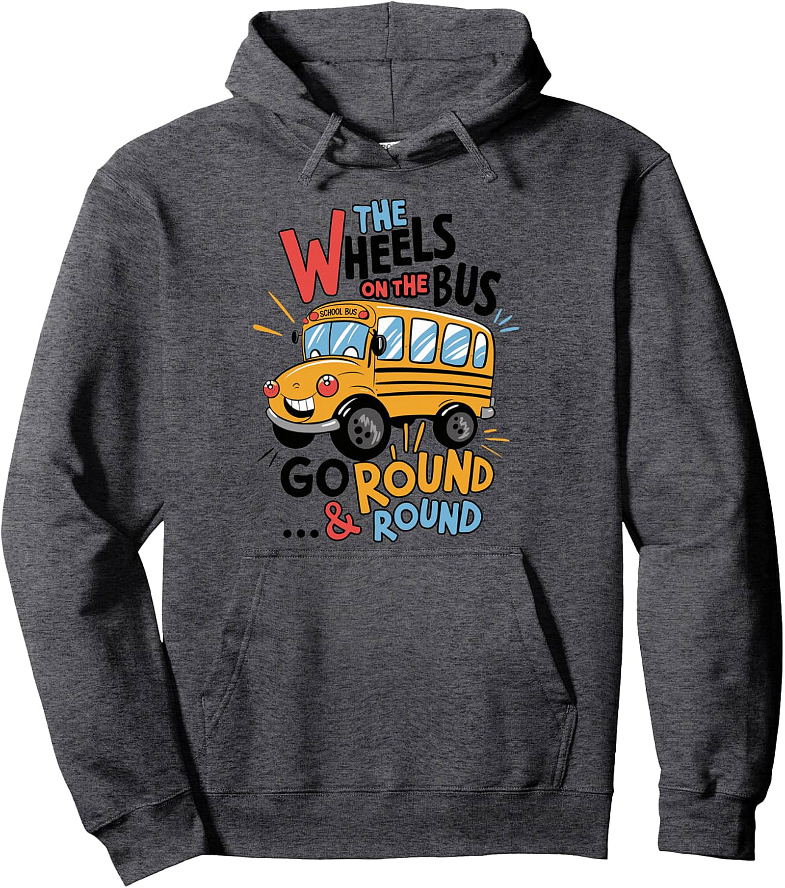Funny School Bus Hoodie | Toddler Kids Pullover | Back to School