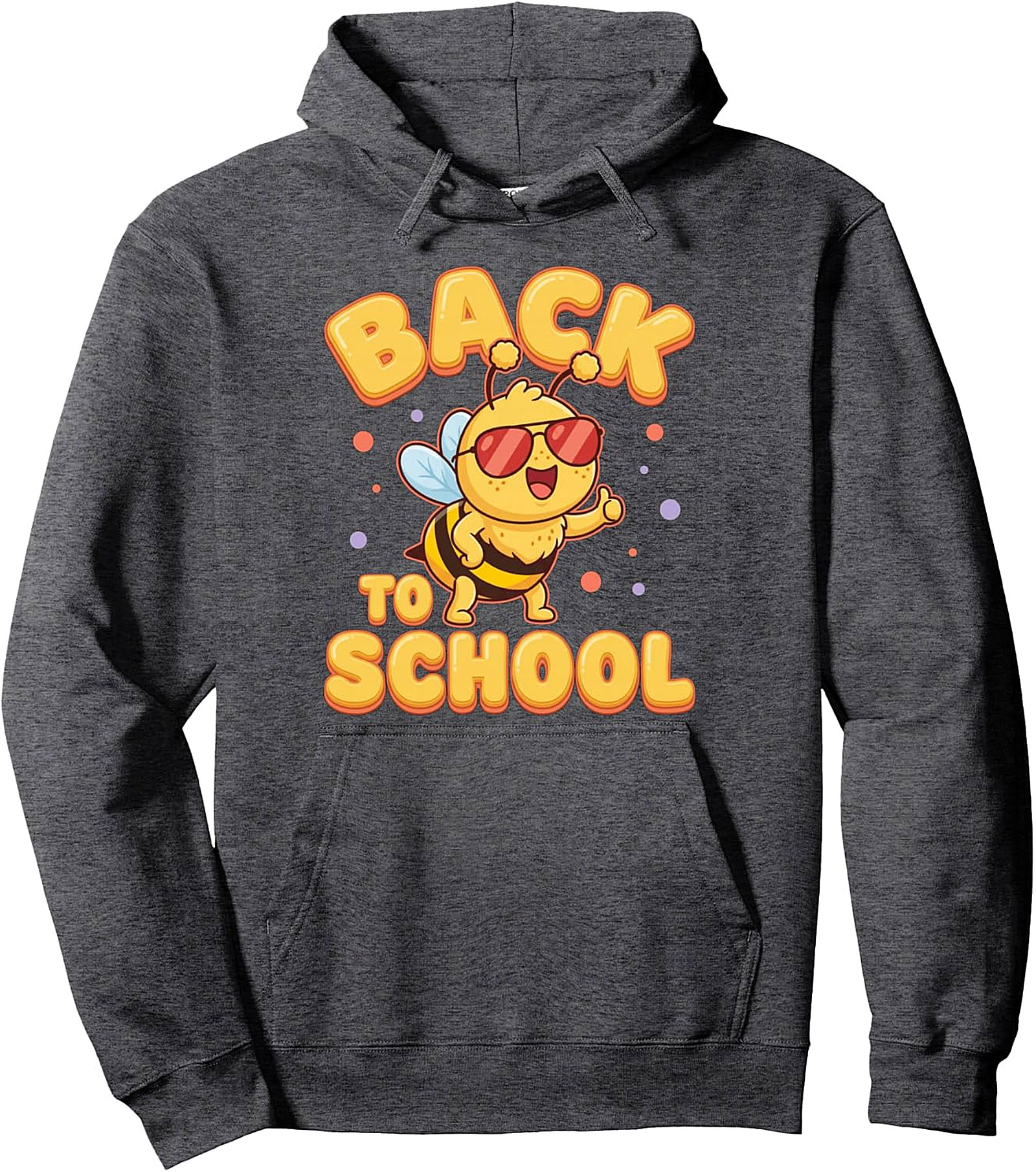 Cute Bee Back To School Pullover Hoodie - Student Theme