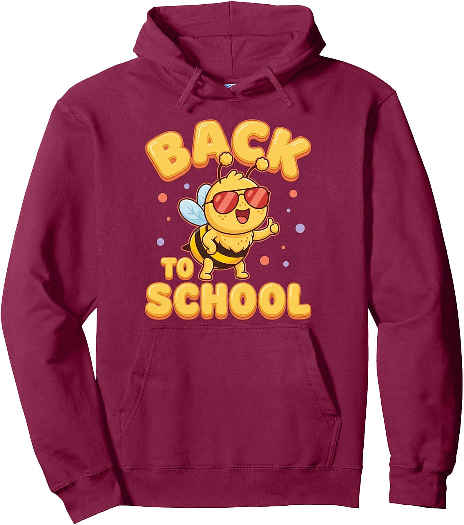 Cute Bee Back To School Pullover Hoodie - Student Theme