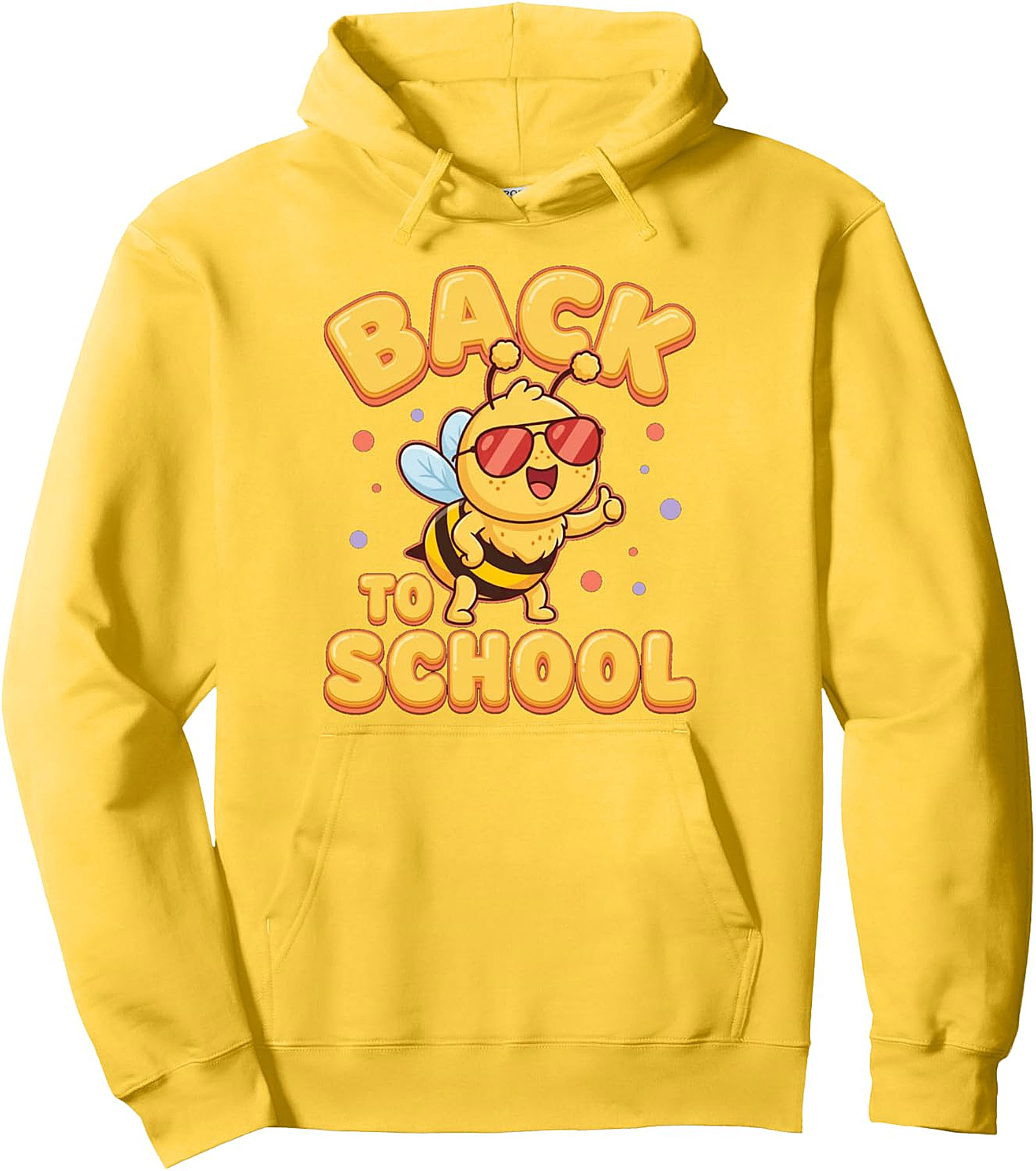 Cute Bee Back To School Pullover Hoodie - Student Theme