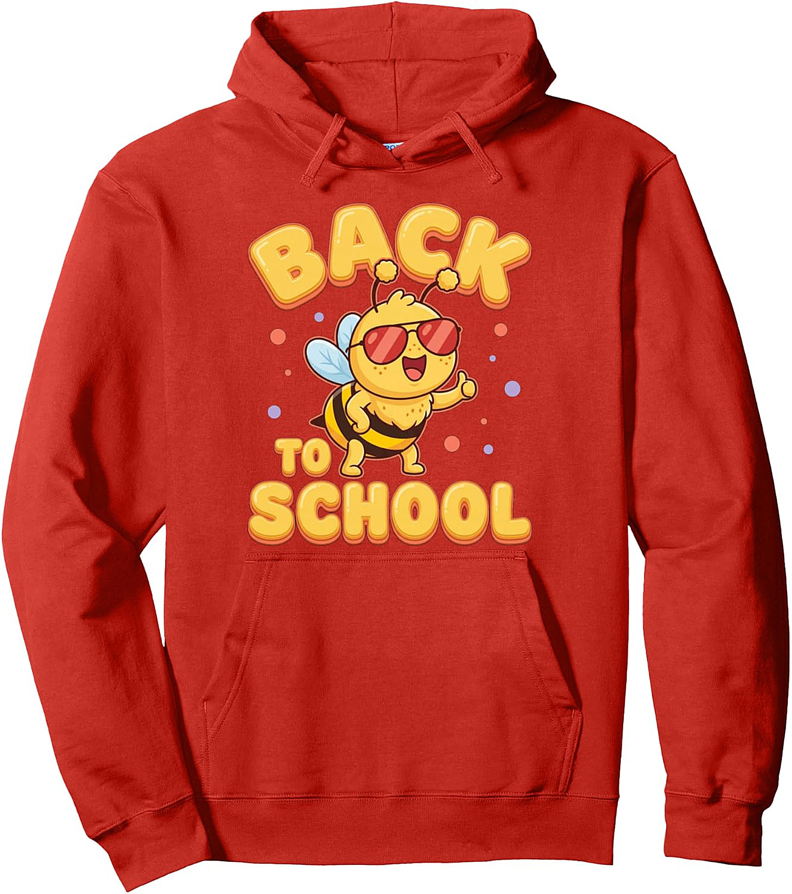 Cute Bee Back To School Pullover Hoodie - Student Theme