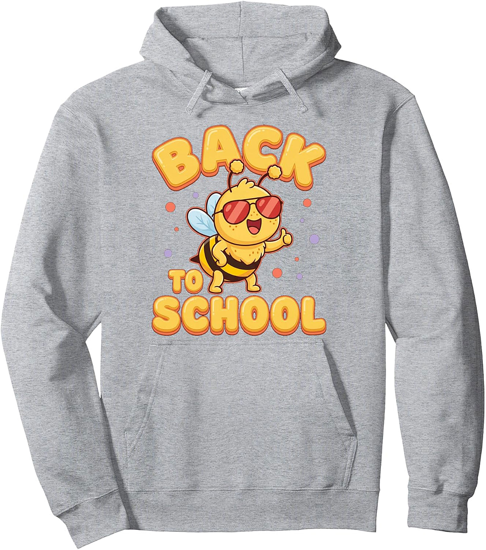 Cute Bee Back To School Pullover Hoodie - Student Theme