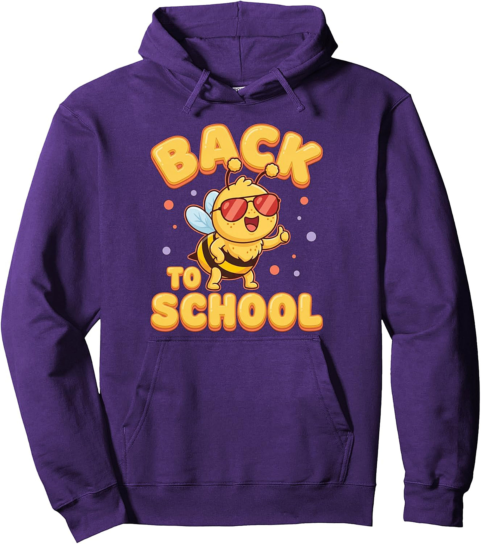 Cute Bee Back To School Pullover Hoodie - Student Theme