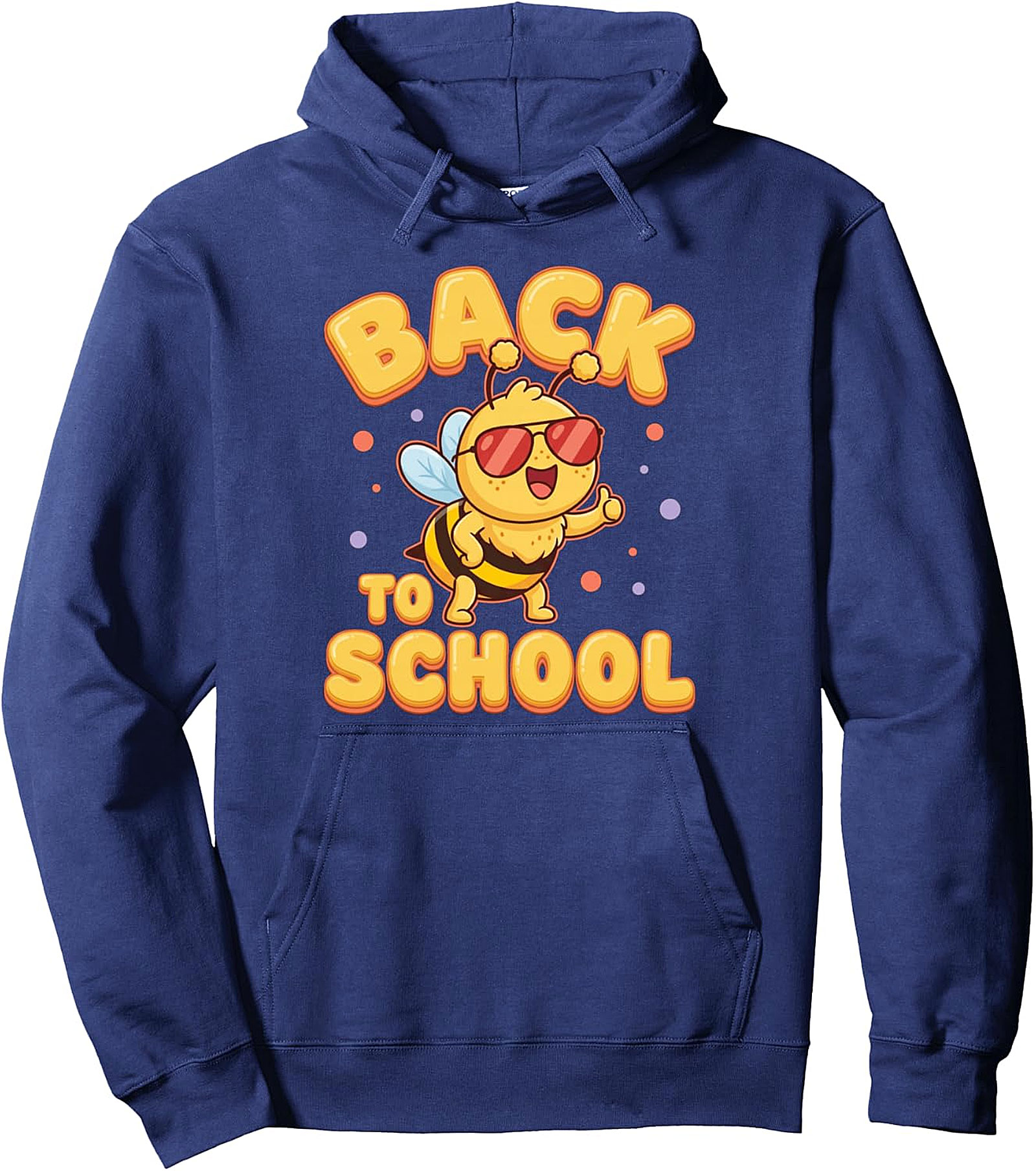 Cute Bee Back To School Pullover Hoodie - Student Theme