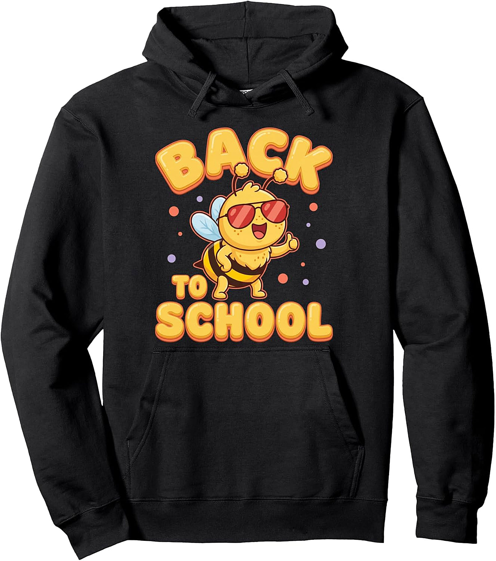 Cute Bee Back To School Pullover Hoodie - Student Theme