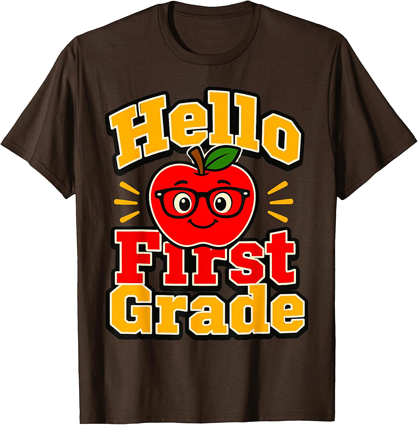 Hello First Grade T-Shirt | Back to School Teacher & Kids Tee