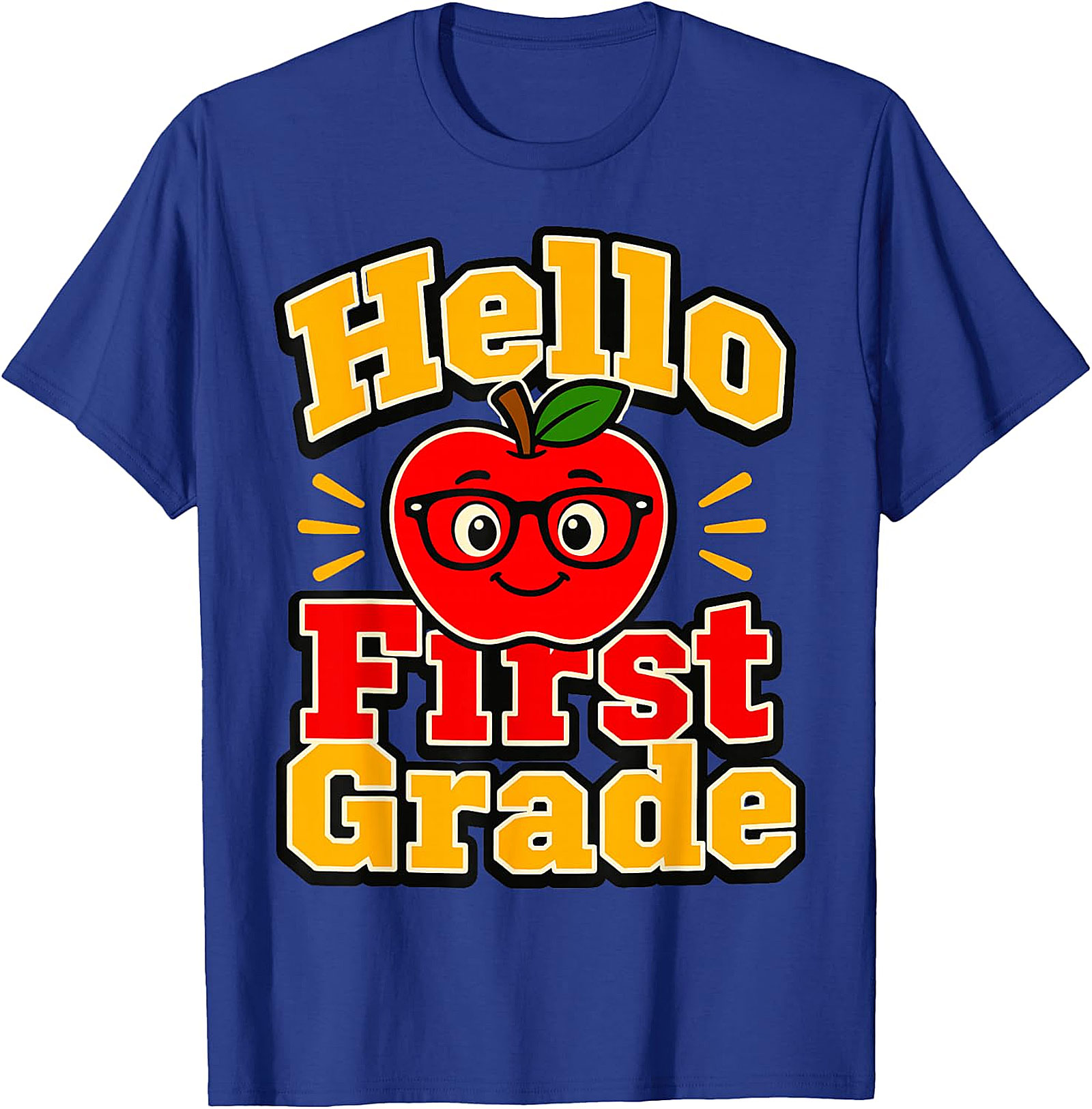 Hello First Grade T-Shirt | Back to School Teacher & Kids Tee